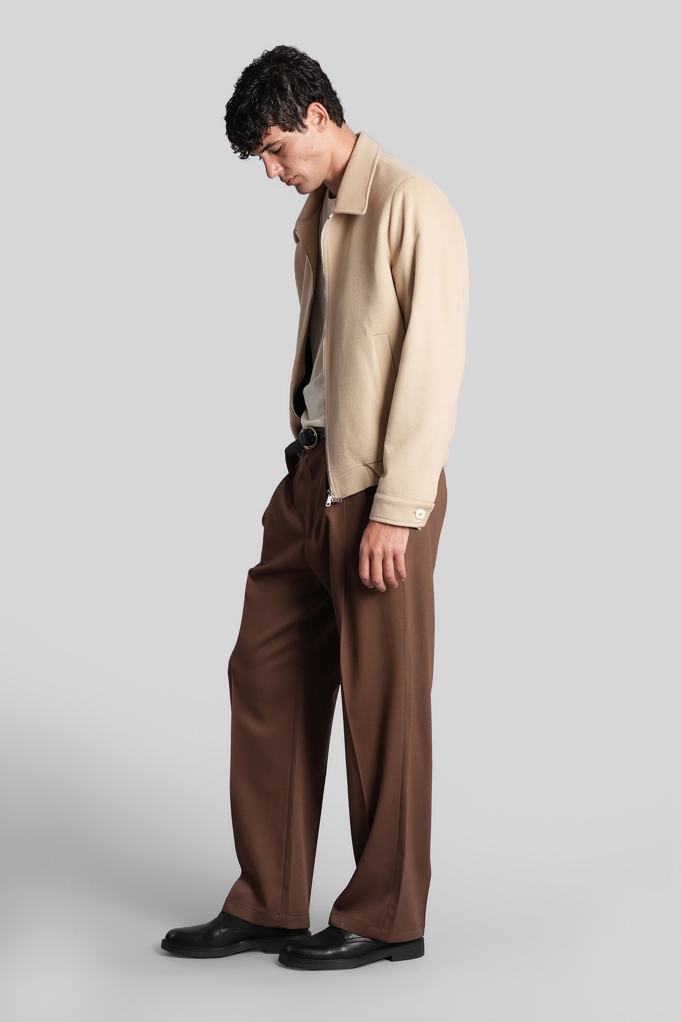 Costumein Norrie Pants In Brown Wool In Brown