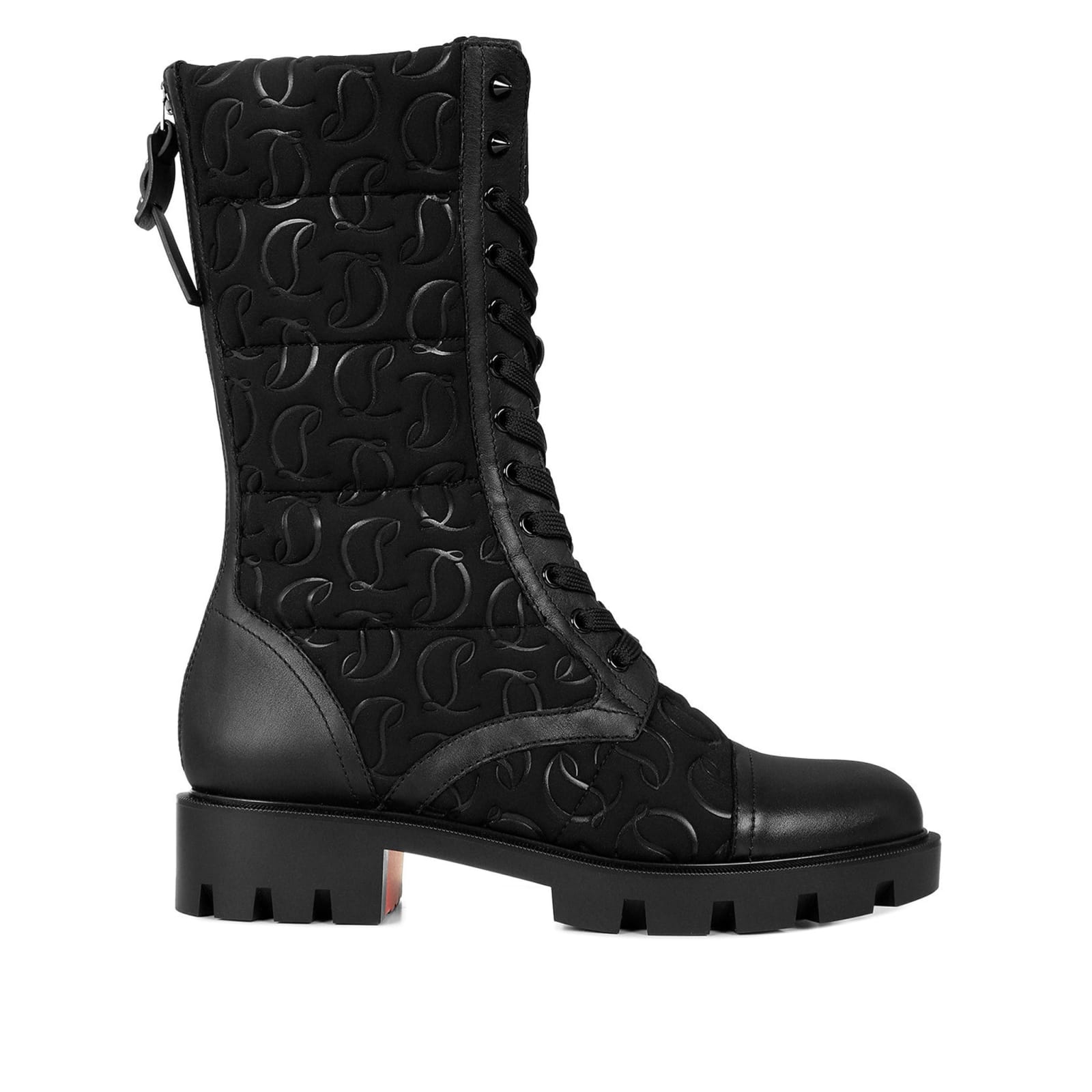 Christian Louboutin Logo Embossed Boots