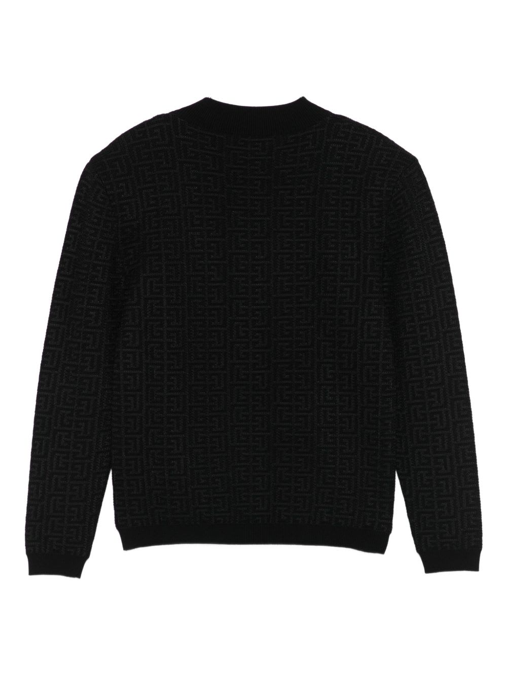 Balmain Kids Monogram Sweater In Black