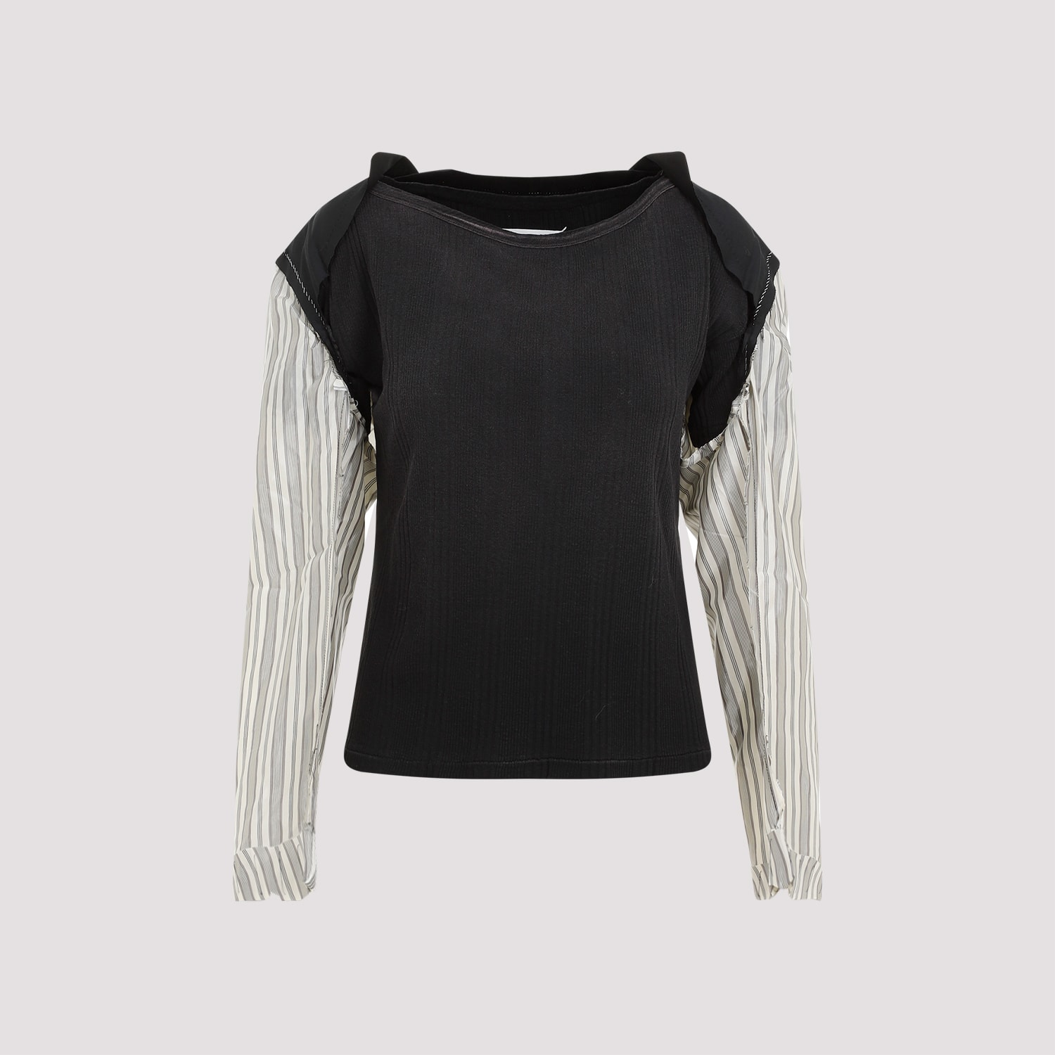 Shop Maison Margiela Cotton T-shirt In Black