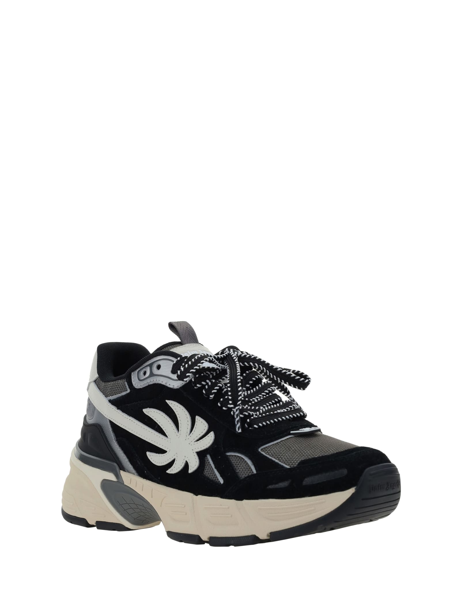 Shop Palm Angels Sneakers In Black/grey