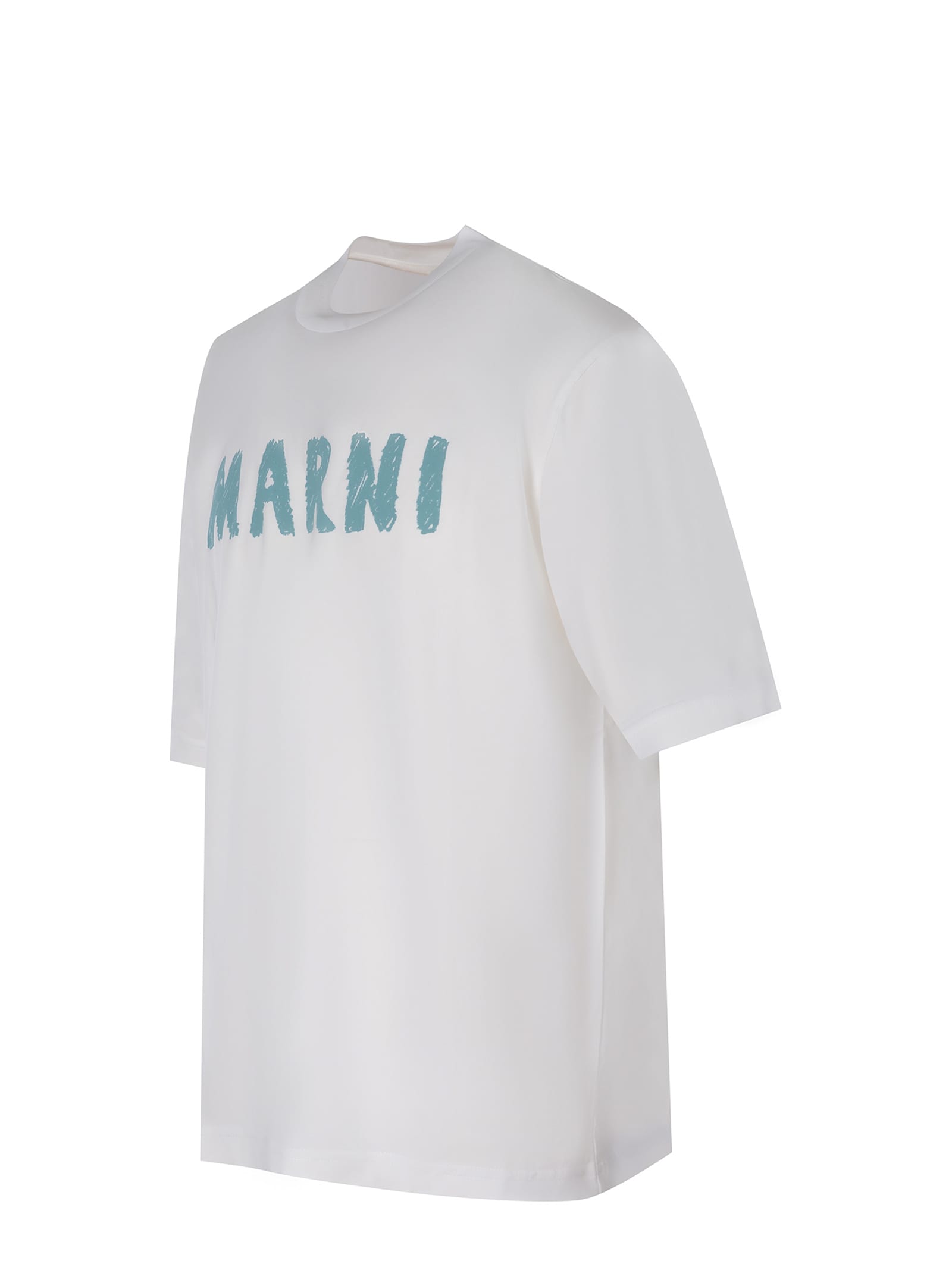 Shop Marni T-shirt  Made Of Cotton In White