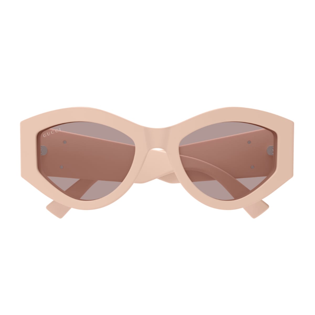 Gucci Gg1951s Linea Emblem 005 Pink Brown Sunglasses In Pink