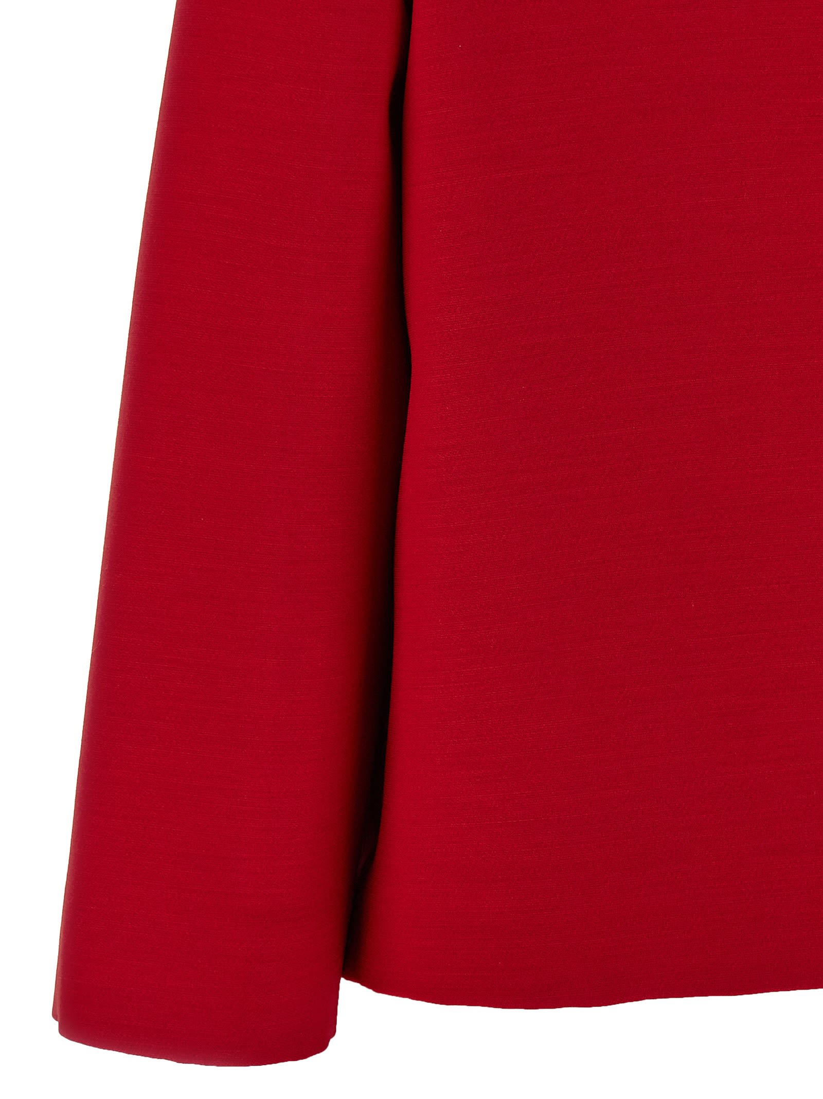 Valentino Blazer  Garavani Crepe Couture In Red