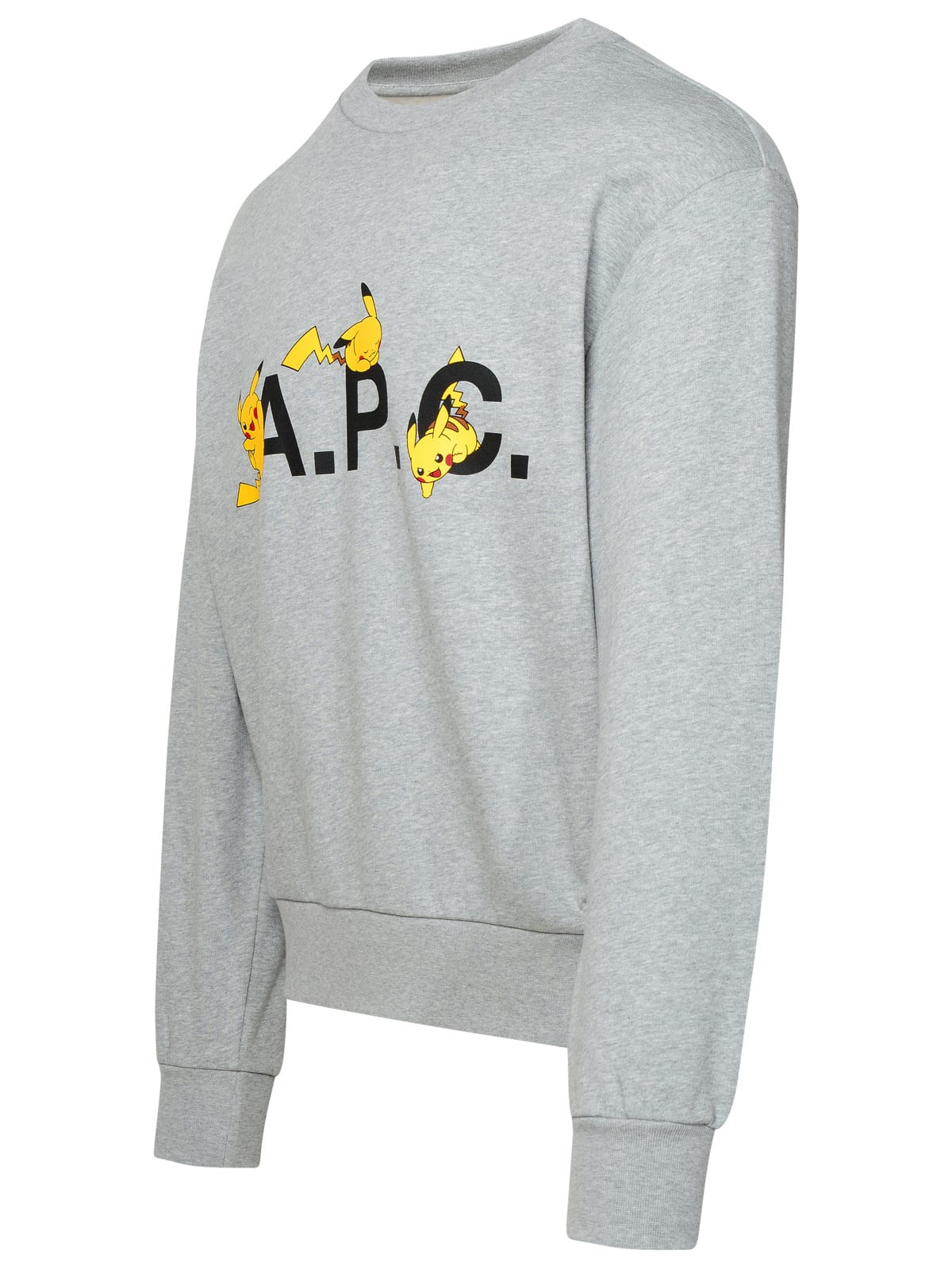 Shop Apc Pokémon Pikachu Grey Cotton Sweatshirt