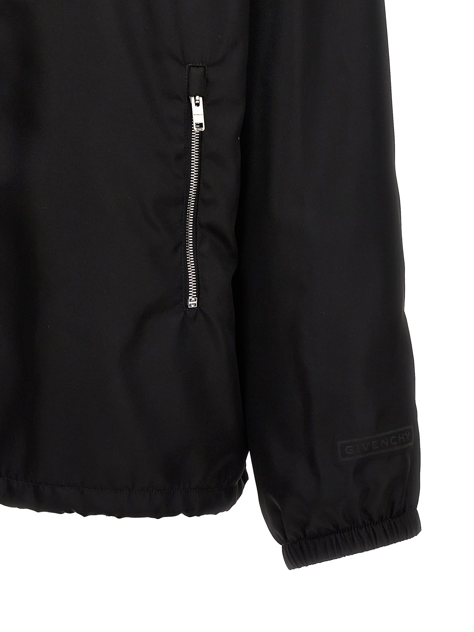 Shop Givenchy Logo Anorak In Black