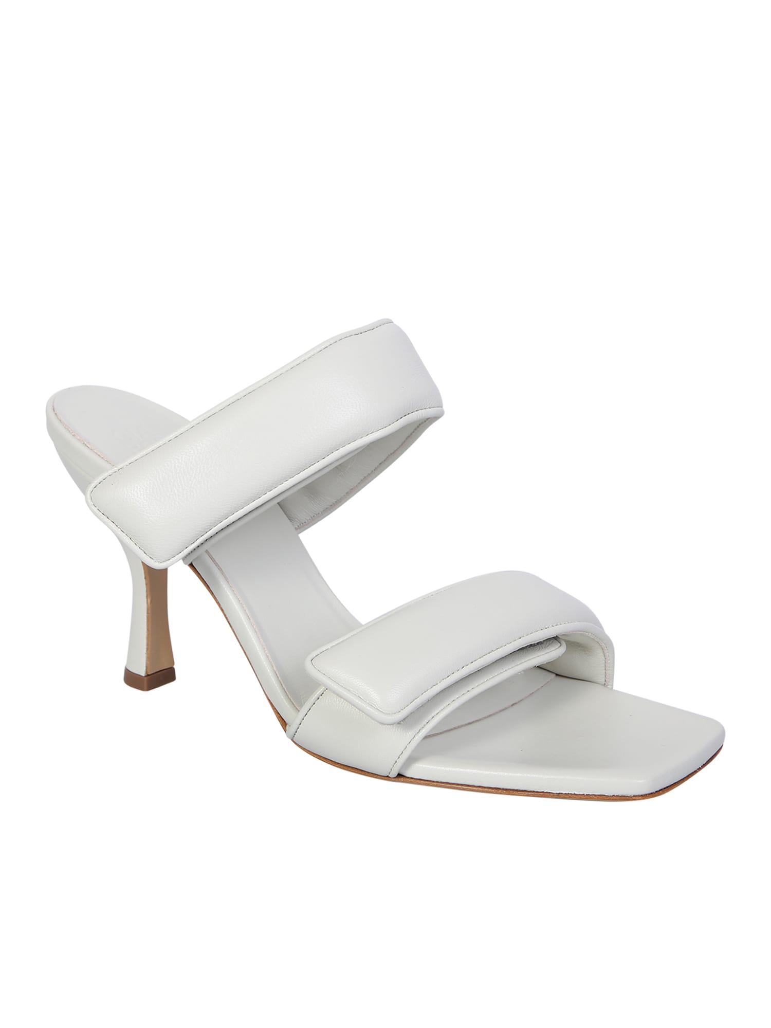 Shop Gia Borghini High-heeled Straps Sandal Perni 03 White