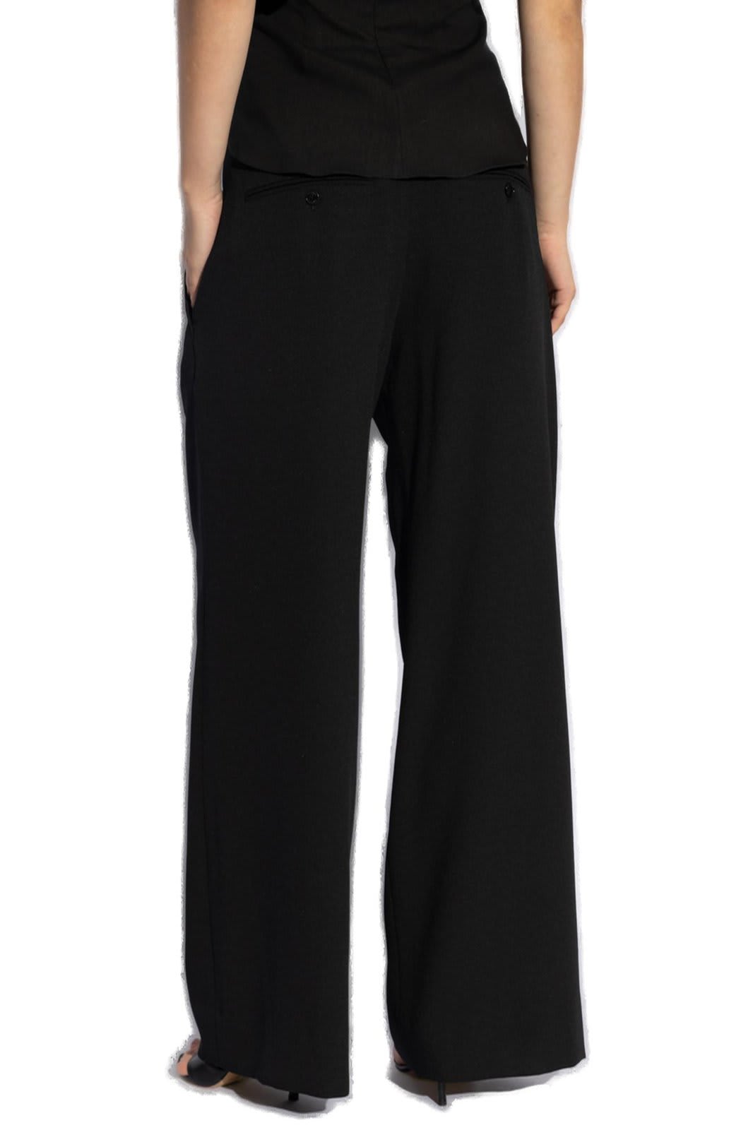 Shop Isabel Marant Romina Wide-leg Pants In Black