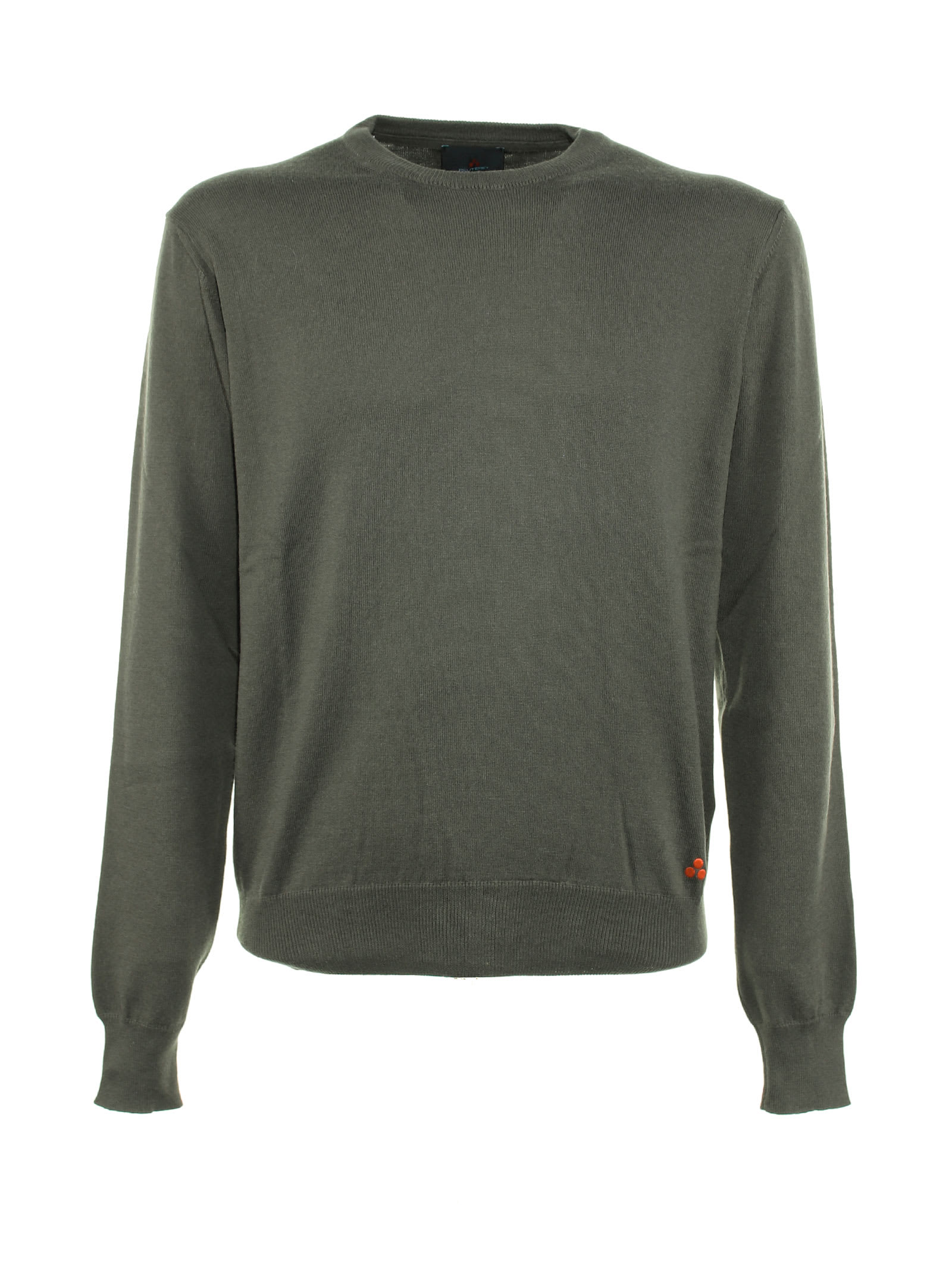 Peuterey Sweater With Elbow Patches In Verde