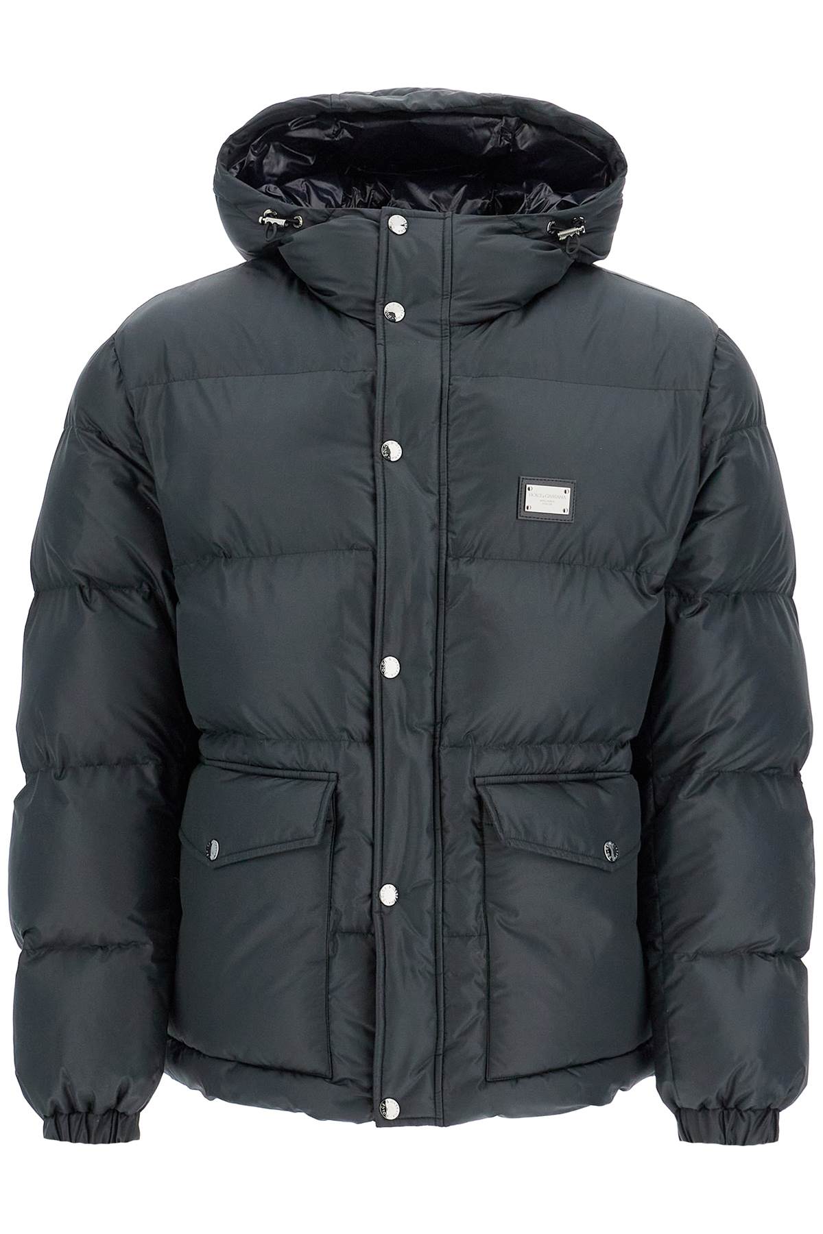 Shop Dolce & Gabbana Padded Jacket With Hood In Nero (black)