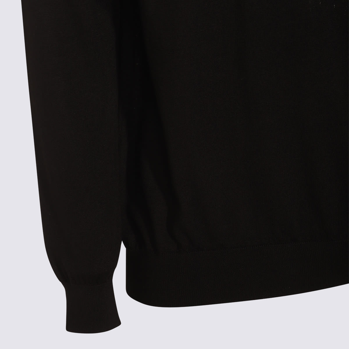 Malo Maglia Girocollo In Cashmere E Seta In Black