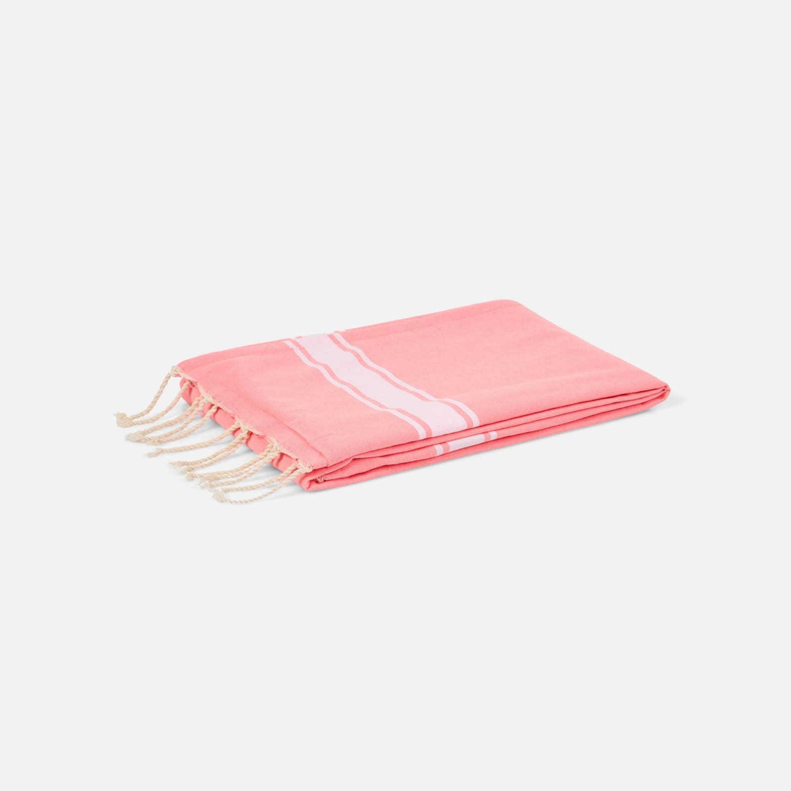 Shop Mc2 Saint Barth Fluo Pink Fouta Doubled With Sponge