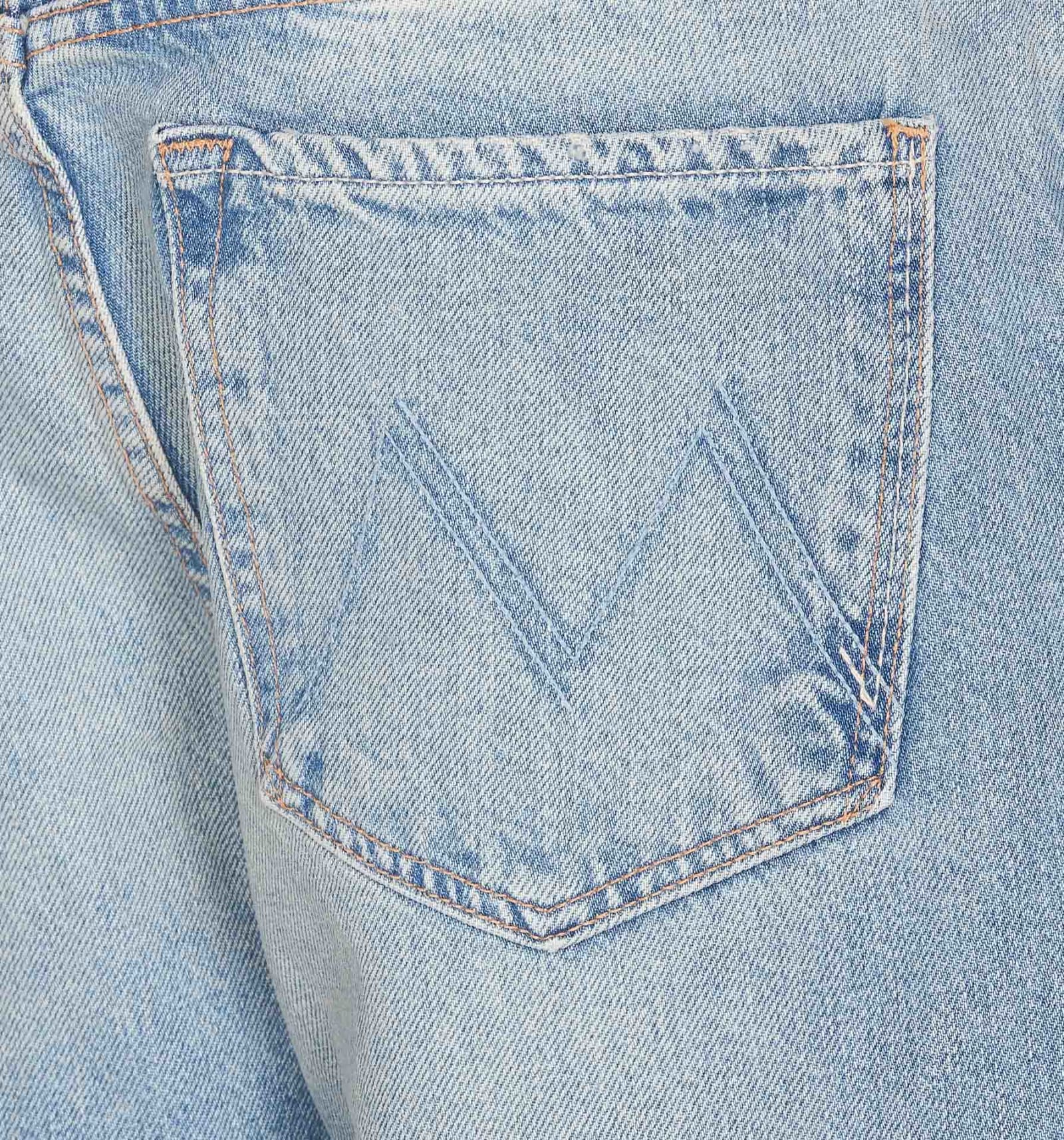 Shop Mother The Ditcher Hove Denim Jeans In Blue
