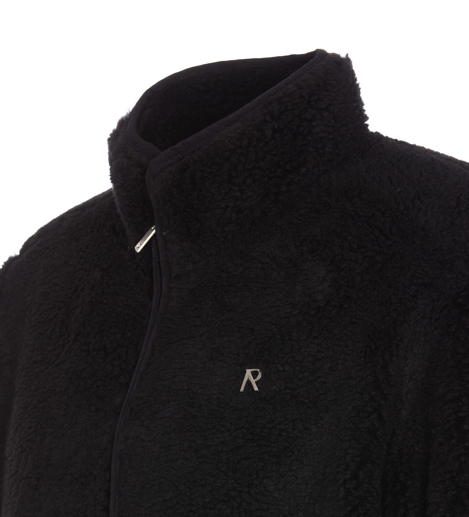 Shop Represent Fleece Jacket In Black