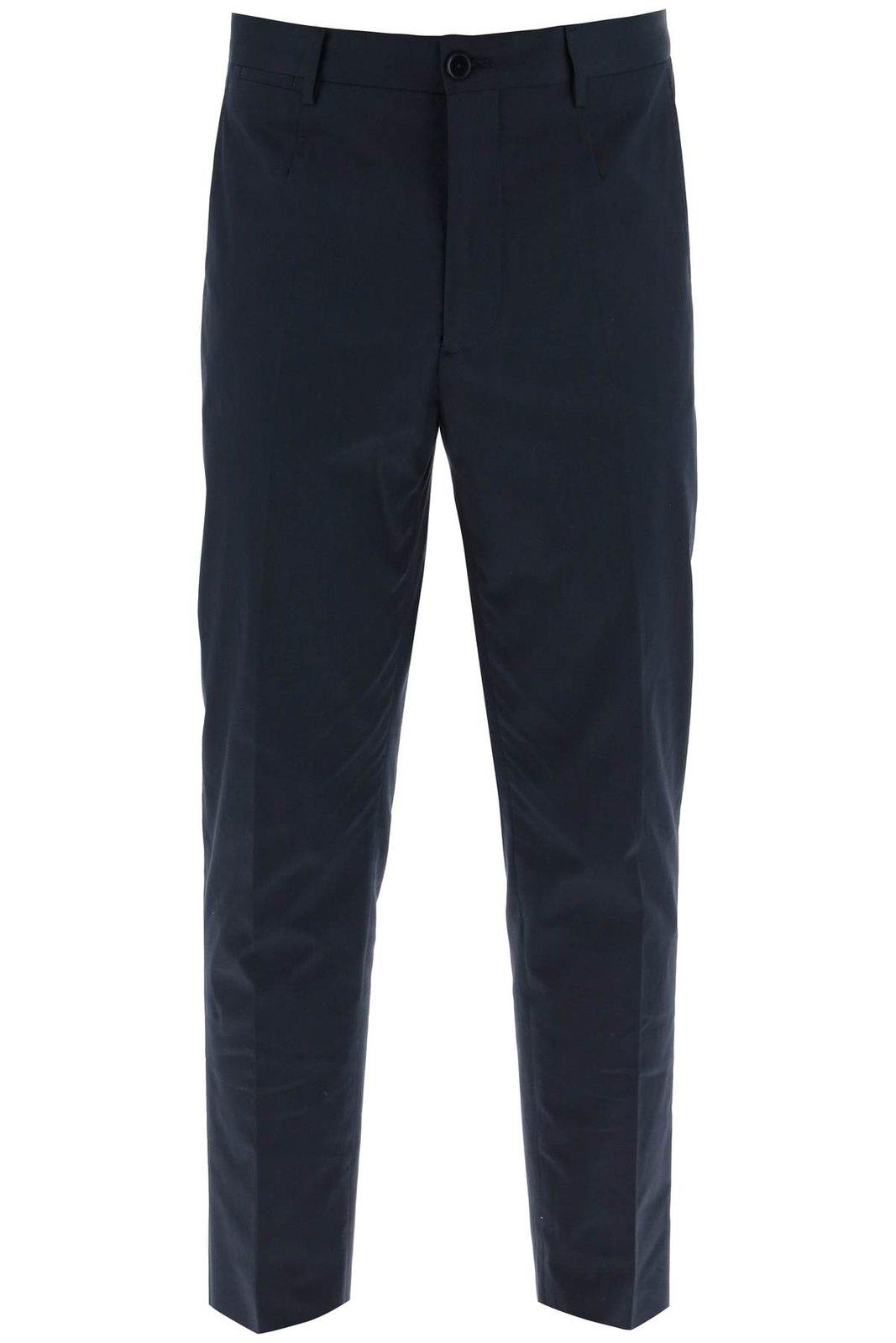 Shop Etro Tapered Stretched Chino Trousers