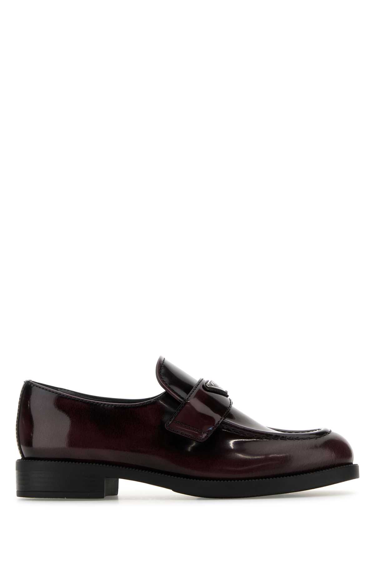 Prada Grape Leather Loafers