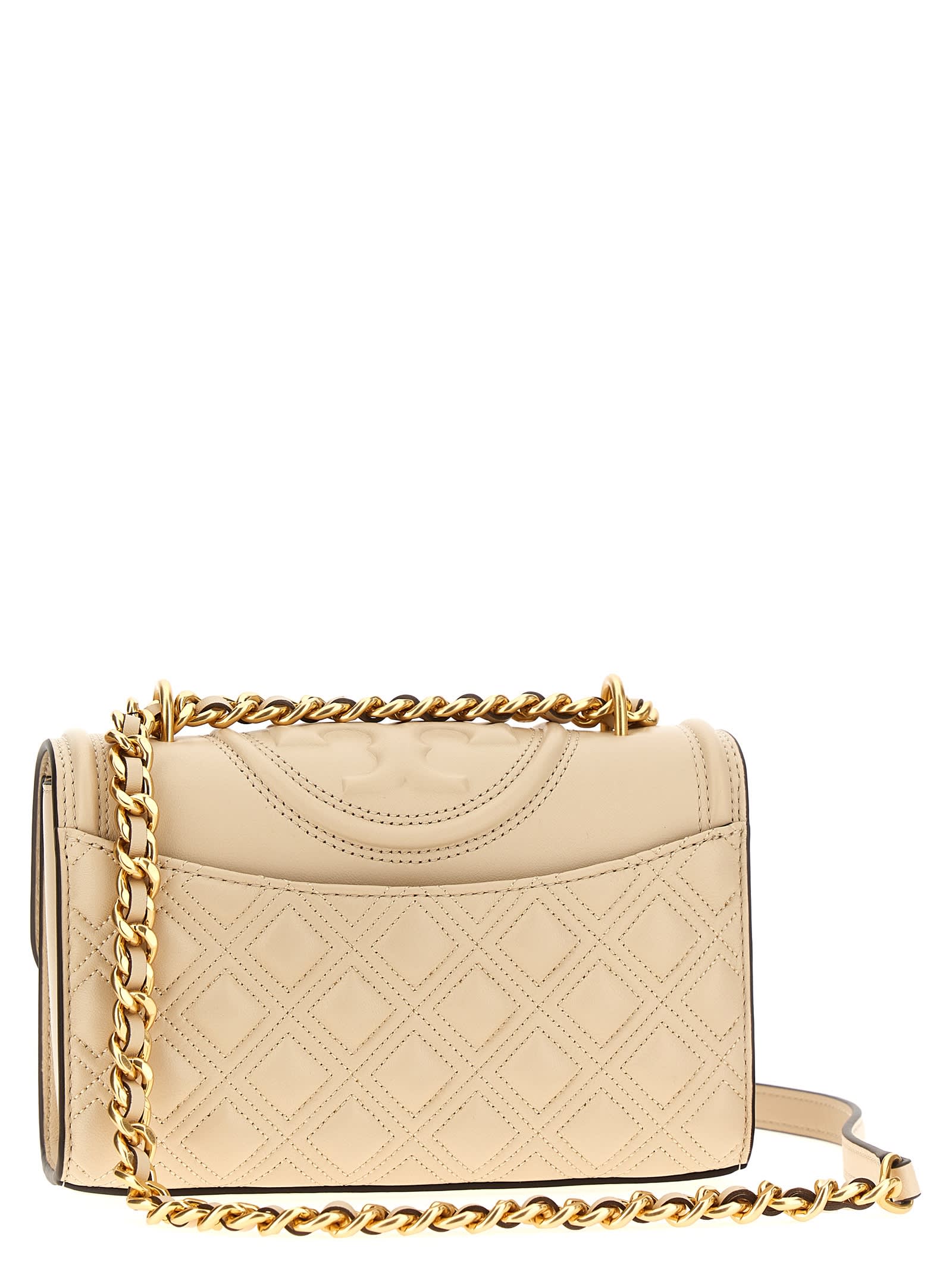 Shop Tory Burch Fleming Small Convertible Crossbody Bag In White