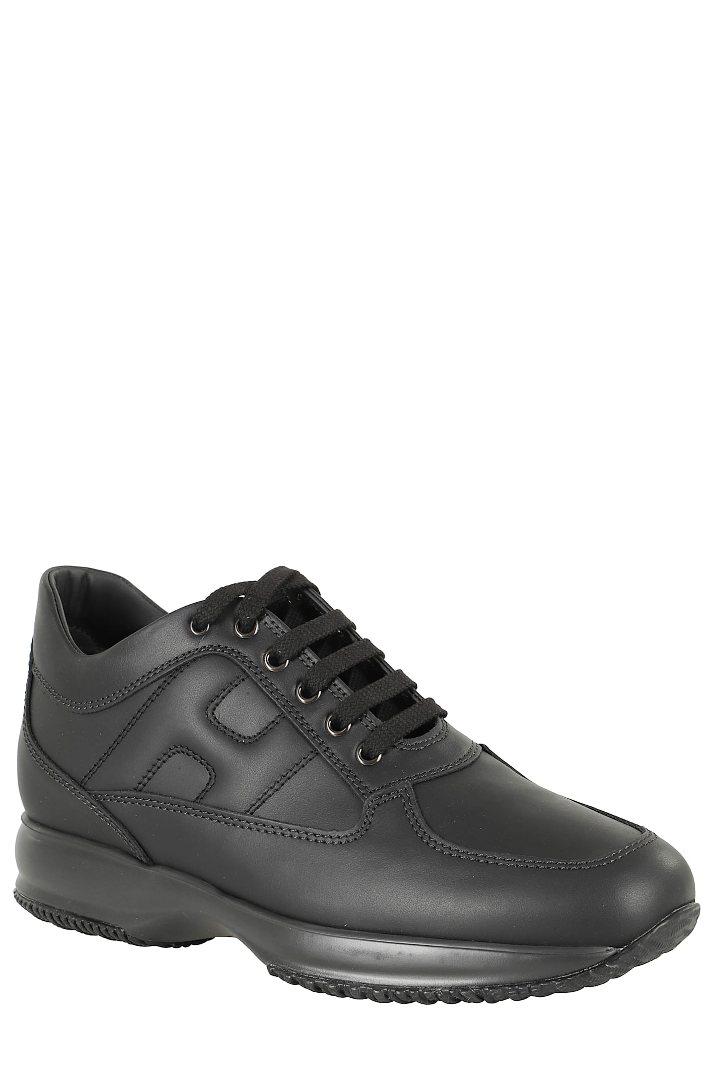 Hogan Interactive Model Sneakers With Rubber Sole And Premium Leather In Gray