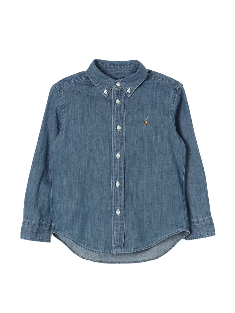 Polo Ralph Lauren Denim Shirt In Blue
