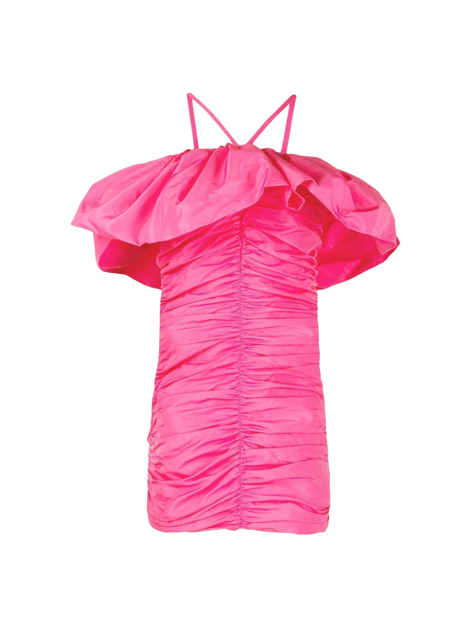 Msgm Dress In Hot Pink