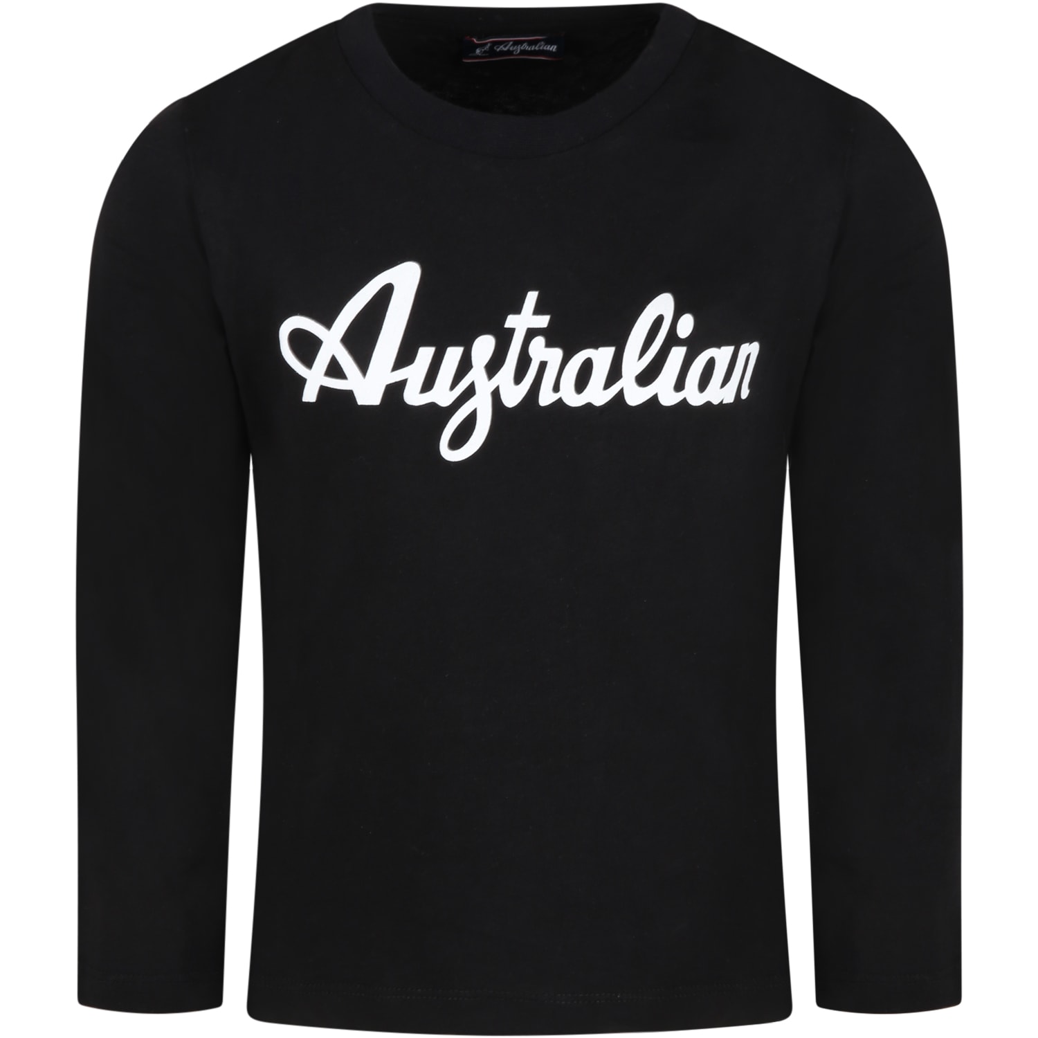 Australian Black T-shirt For Boy With Logo