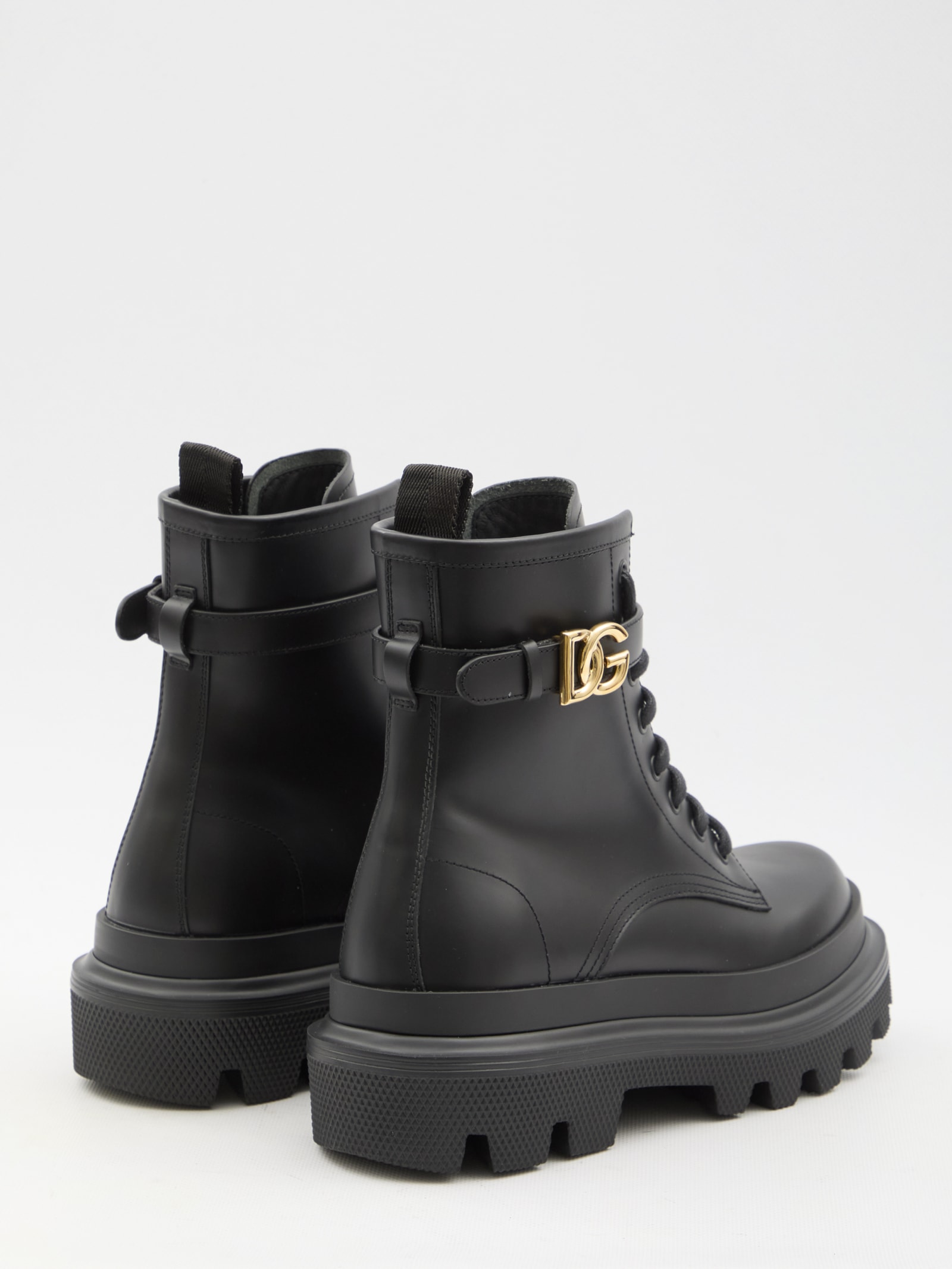 Shop Dolce & Gabbana Dg Ankle Boots In Black