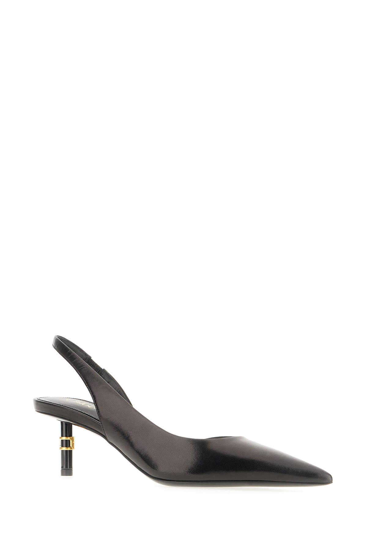 Shop Chloé Black Leather Marcie Slingback