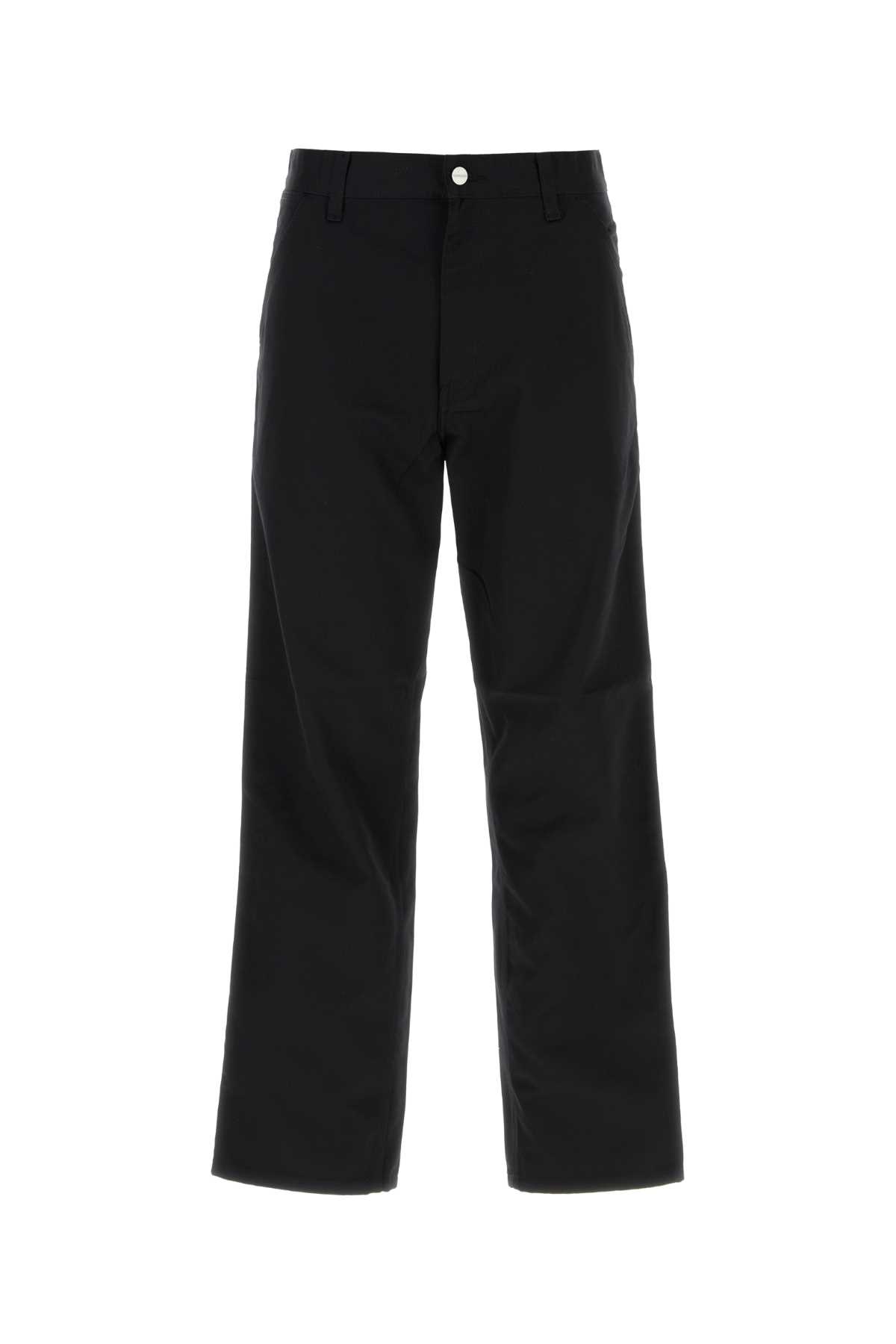 Carhartt Black Polyester Blend Simple Pant