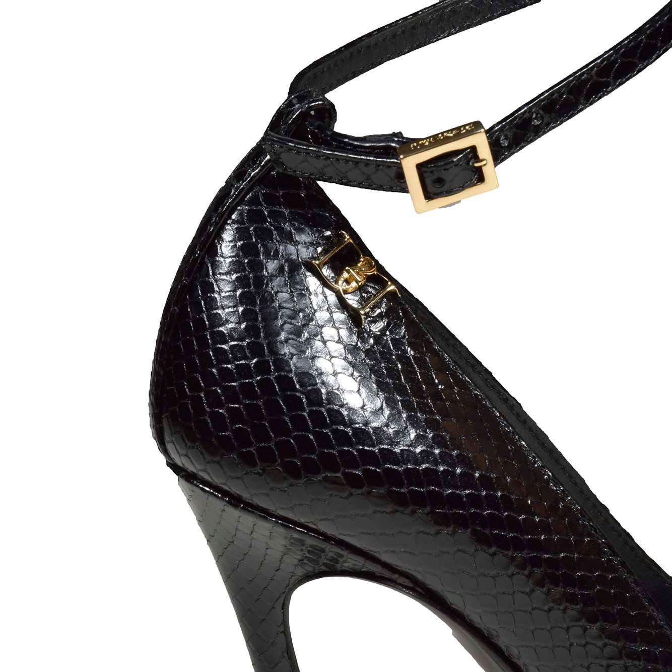 Shop Dsquared2 Double D Embossed Pumps In Nero