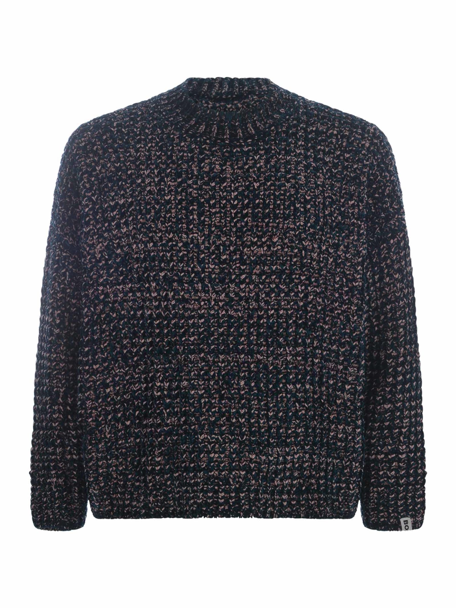 Shop Bonsai Sweater  Made Of Chenille In Nero
