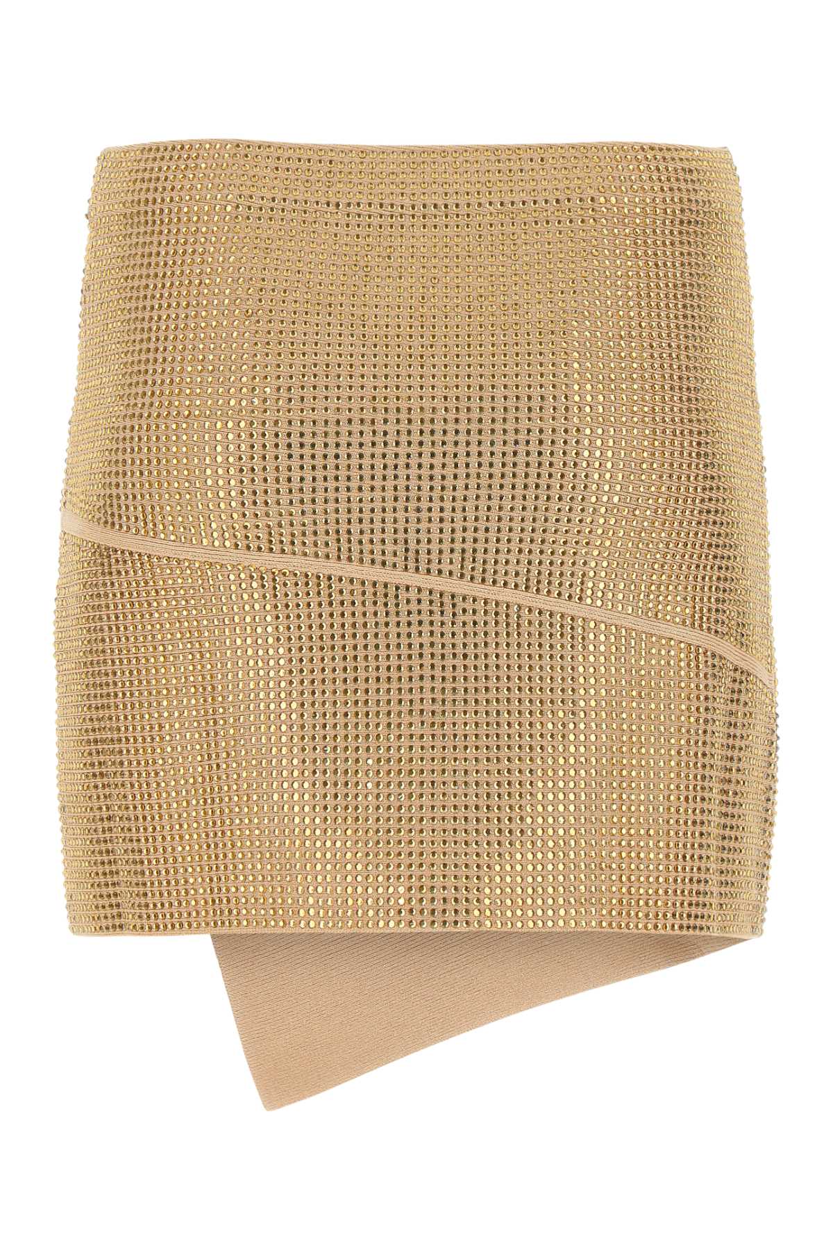 Andreädamo Embellished Viscose Blend Mini Skirt In 0475
