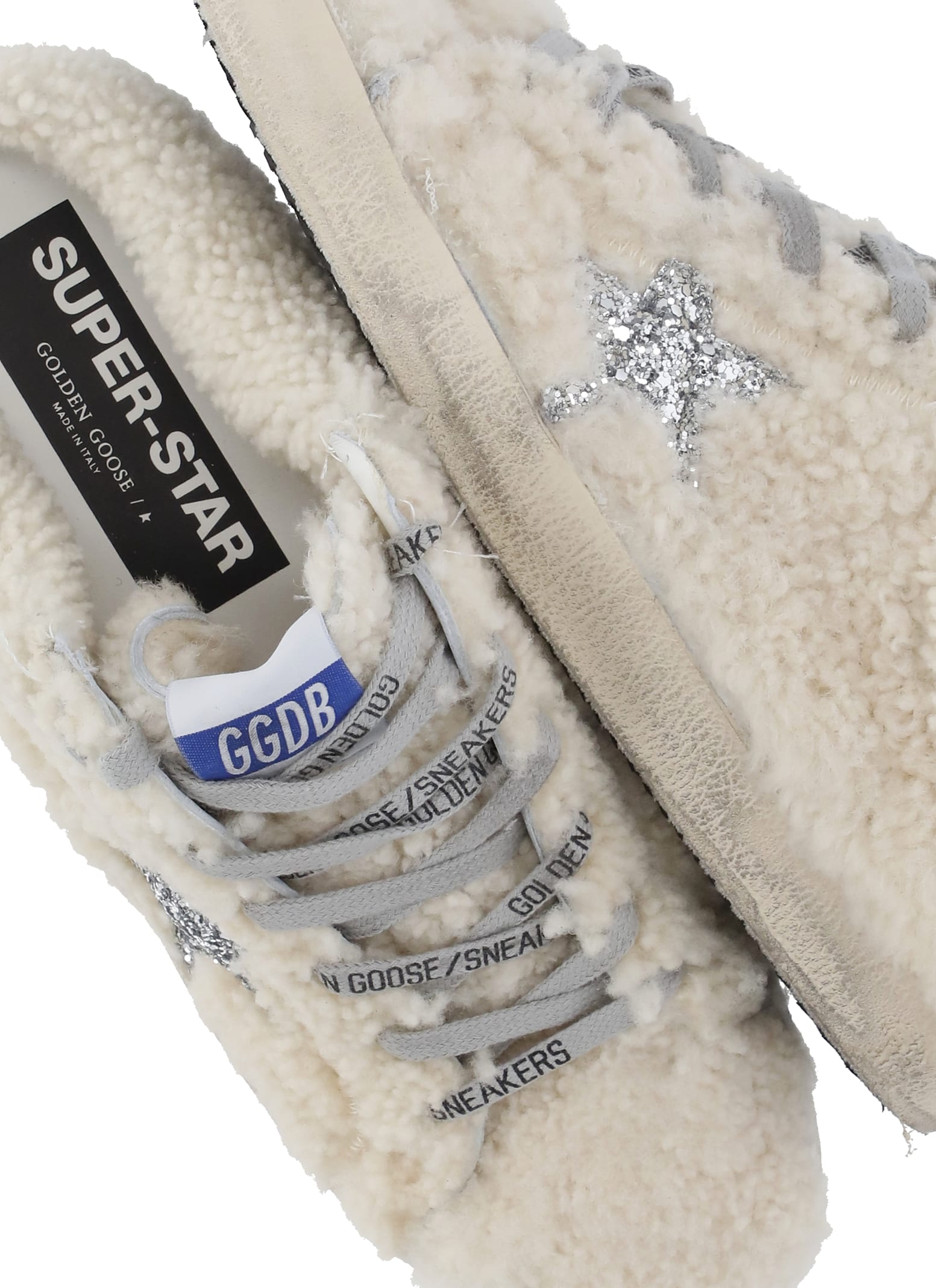 Golden Goose Super-star Sabot Shearling Sneakers In Brown