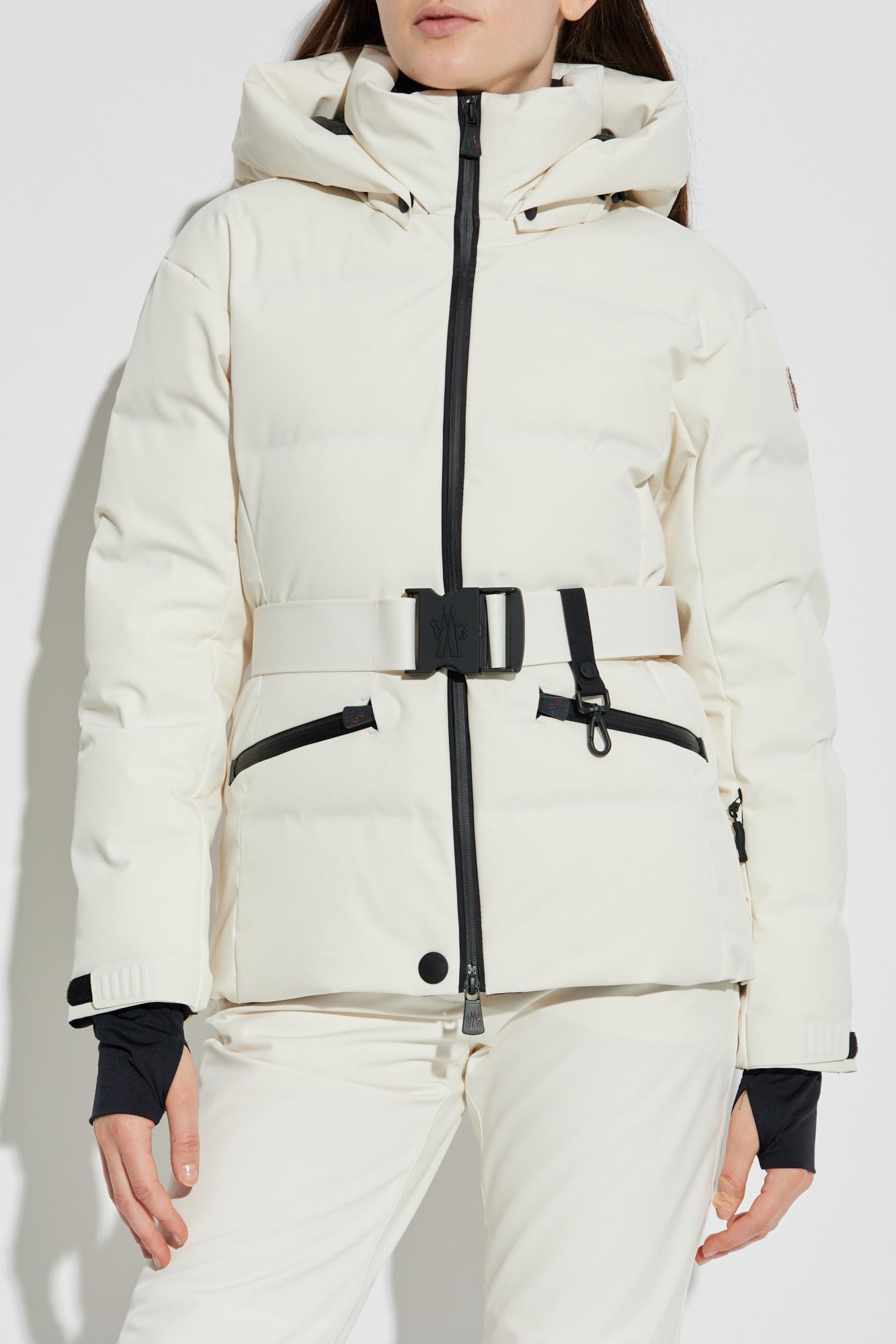 Moncler Down Padded Ski Jacket In Gray