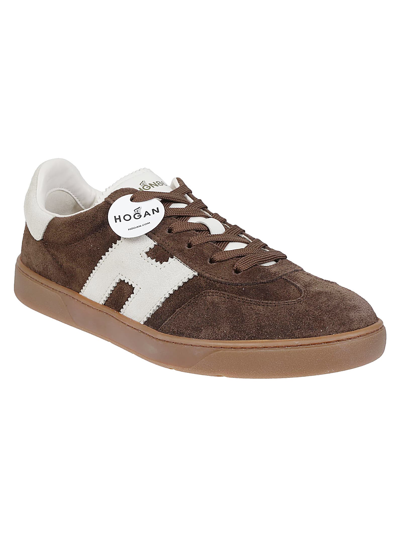 Hogan Cool Leather Sneakers In Brown
