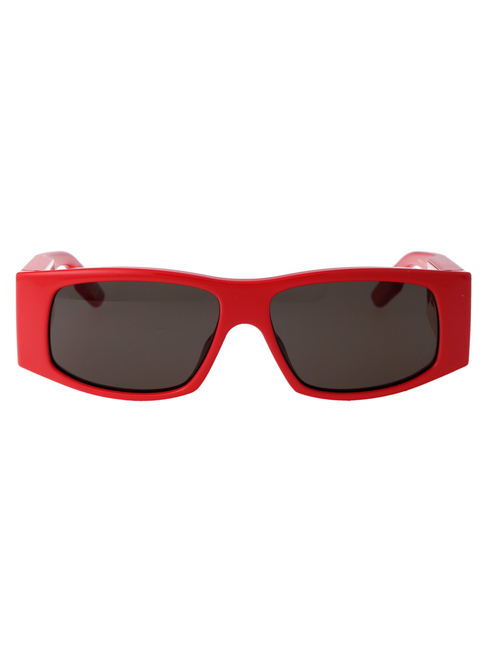 Shop Balenciaga Bb0100s Sunglasses In 003 Red Red Grey