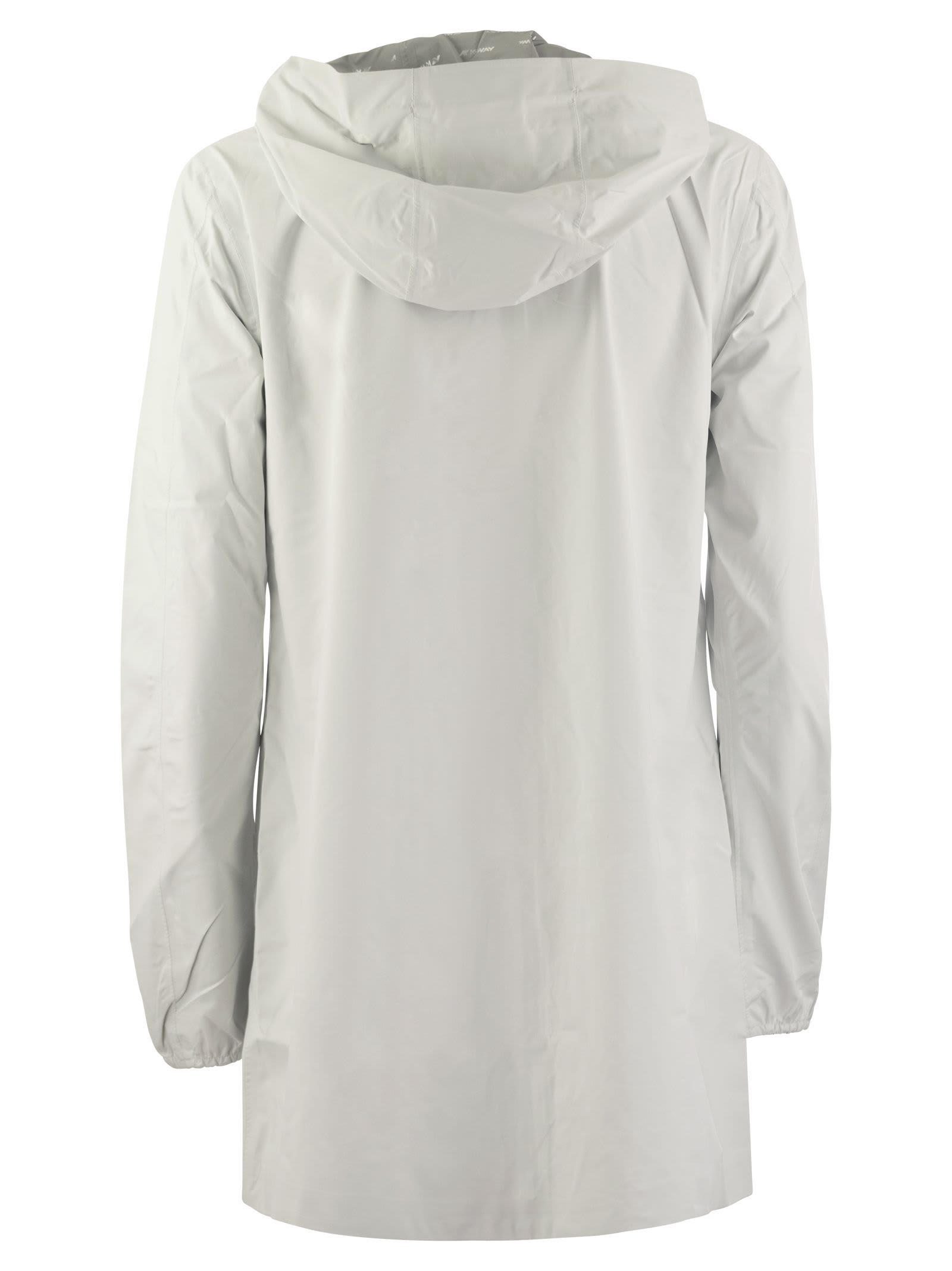 Shop K-way Sophie Stretch - Hooded Jacket In White