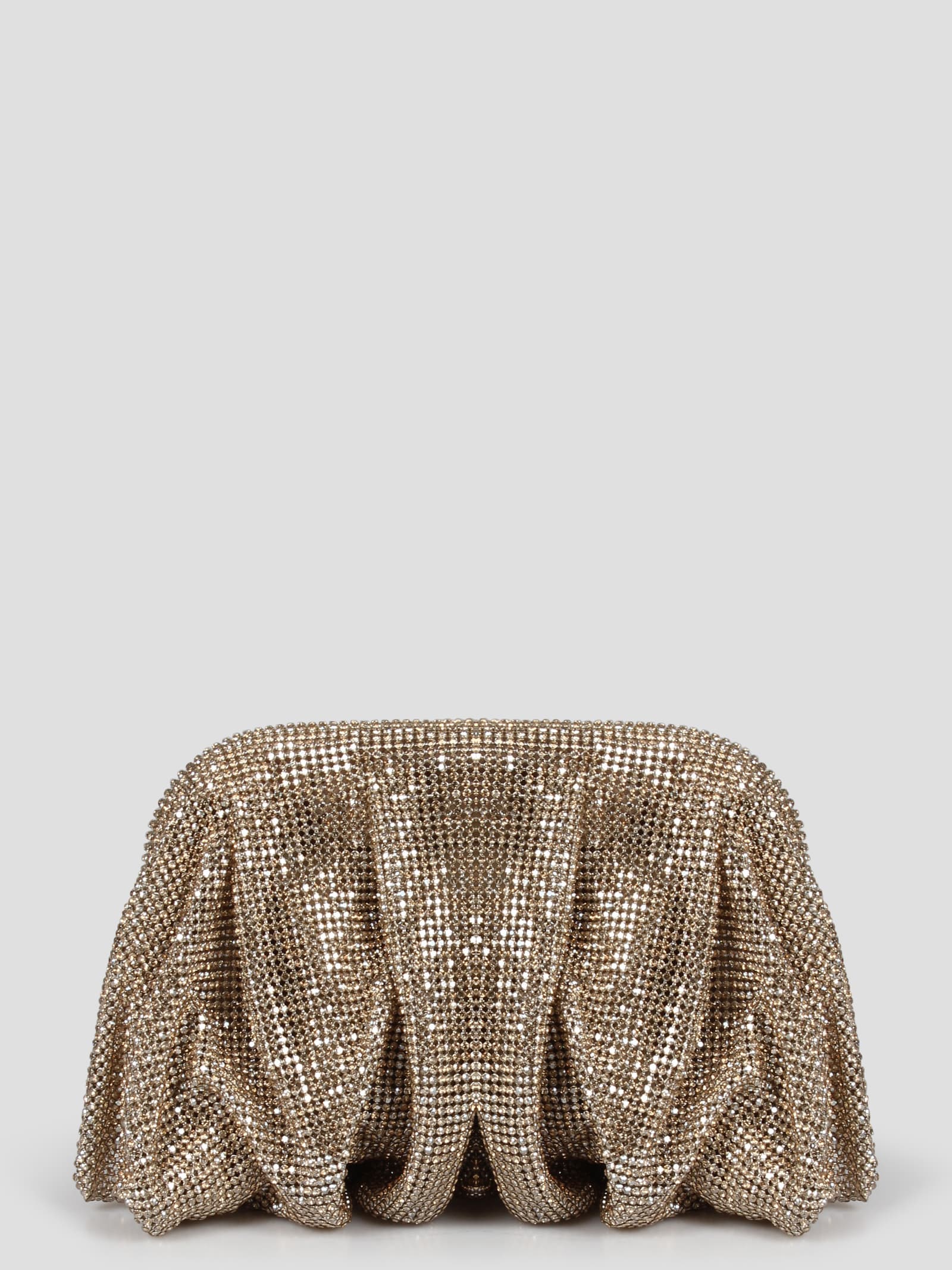 Shop Benedetta Bruzziches Venus La Petite Clutch In Metallic