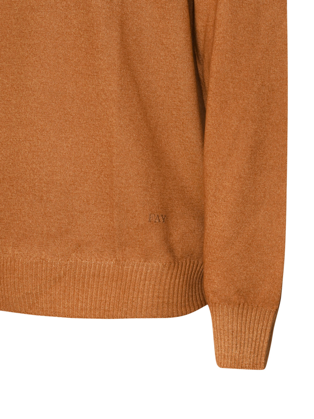 Shop Fay Dyed Virgin Wool Sweater In Leather