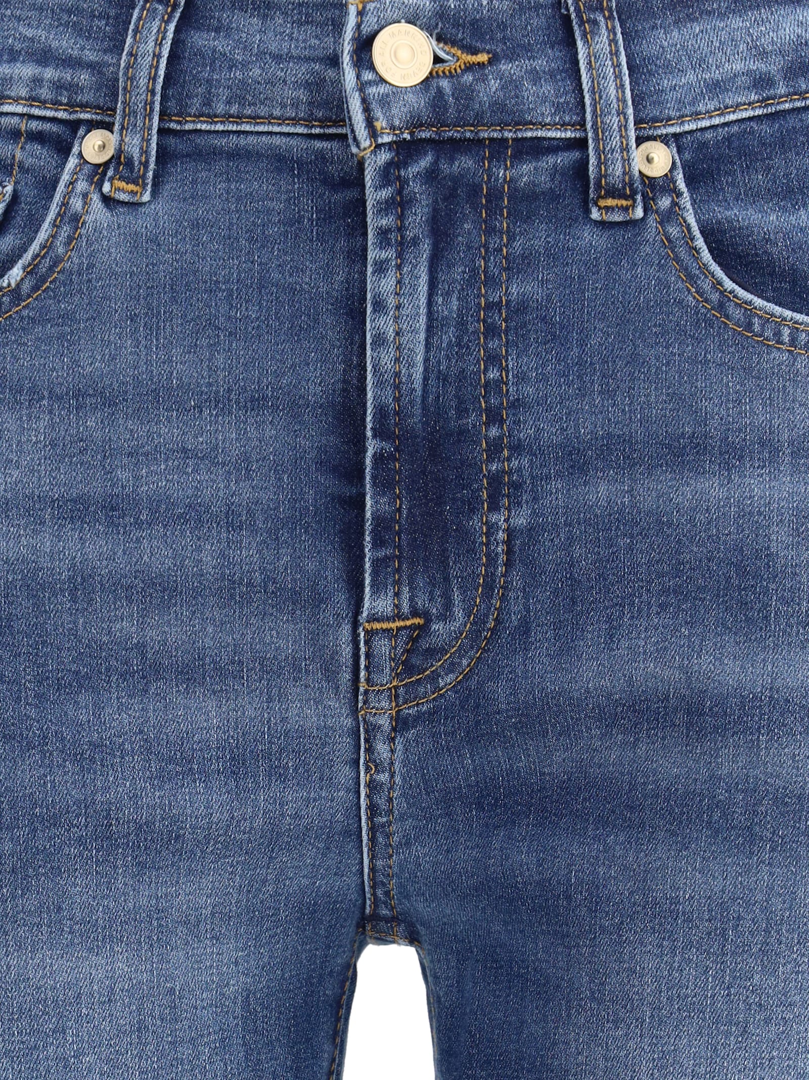 7 For All Mankind Relaxed Skinny Jeans In Blue