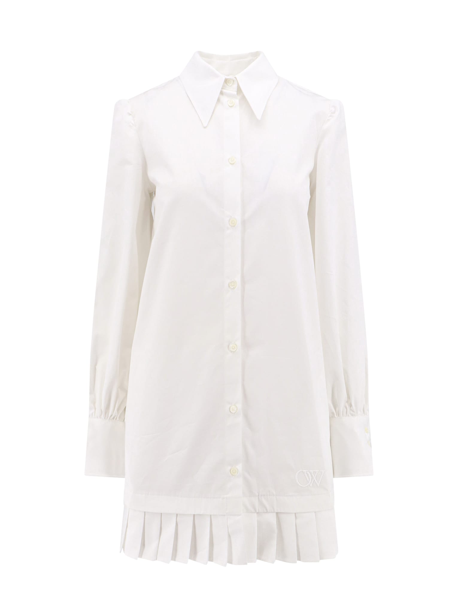 Shop Off-white Dress In White/white