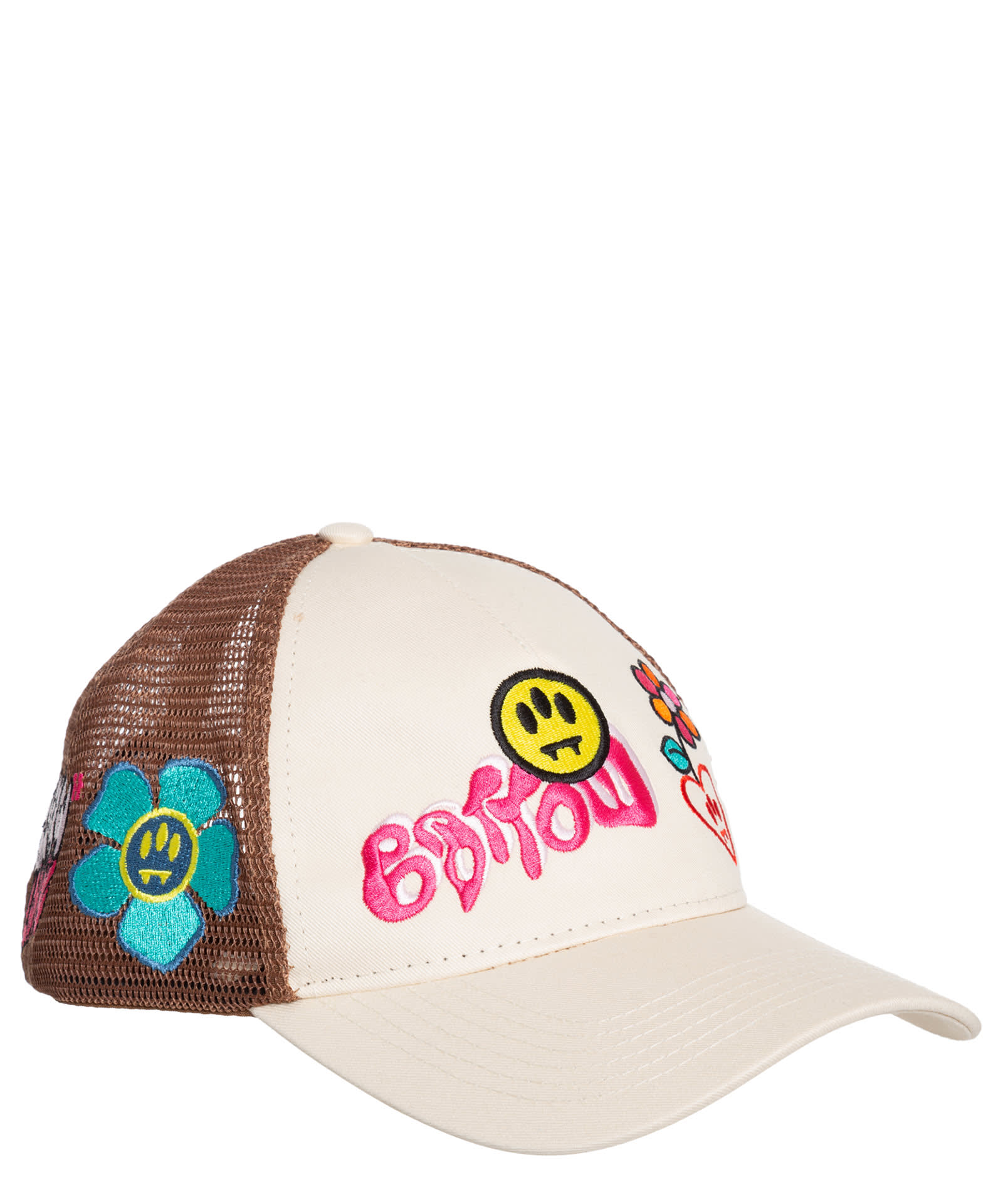Barrow Logo-print Trucker Hat In Butter