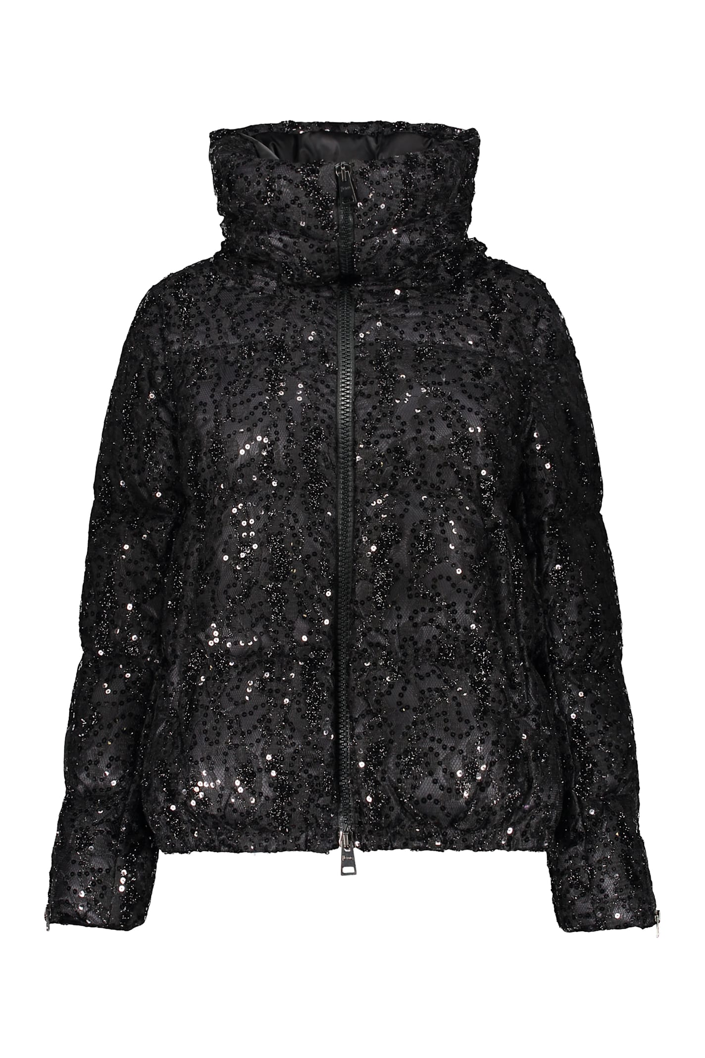 Herno Short Down Jacket In Black