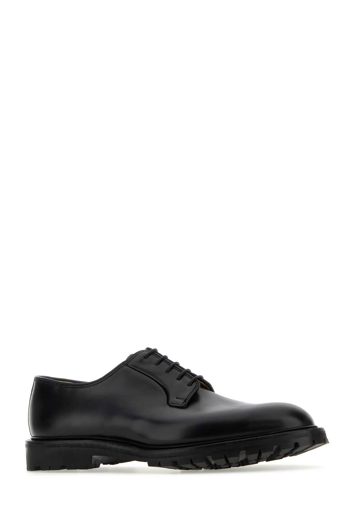 Crockett &amp; Jones Black Leather Lanark 3 Lace-up Shoes