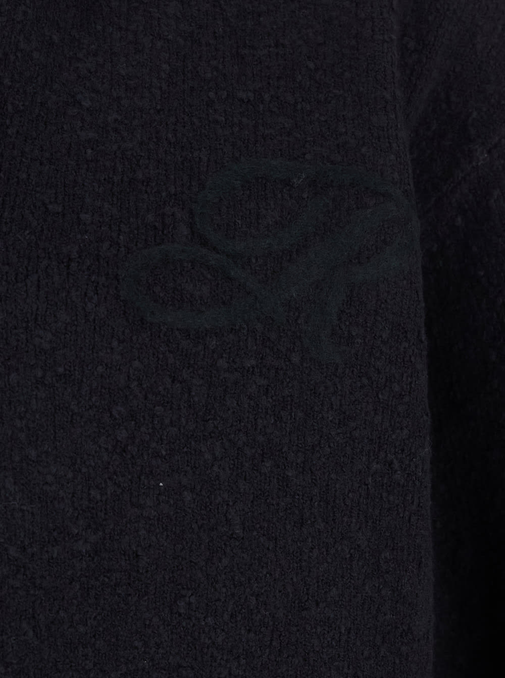 Represent Black Long-sleeve Polo Shirt With Classic Collar And Ribbed Trims In Cotton Blend Stretch Man In Black