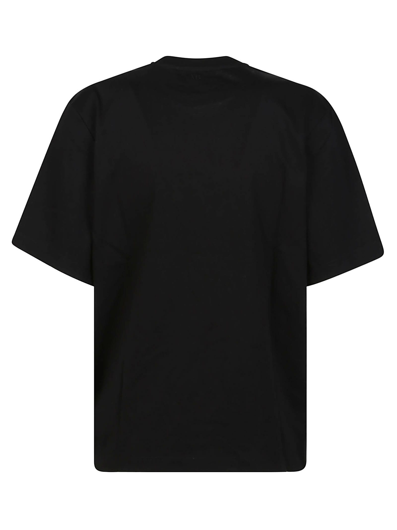 Shop Victoria Beckham Twist Front T-shirt In Black
