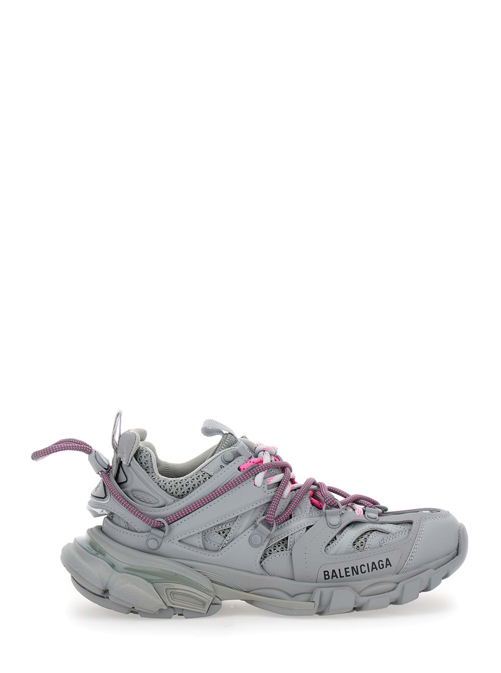 Balenciaga Track Trail Laces White Low Top Sneakers With Embossed Logo On The Tongue And Size Patch On The Toe 