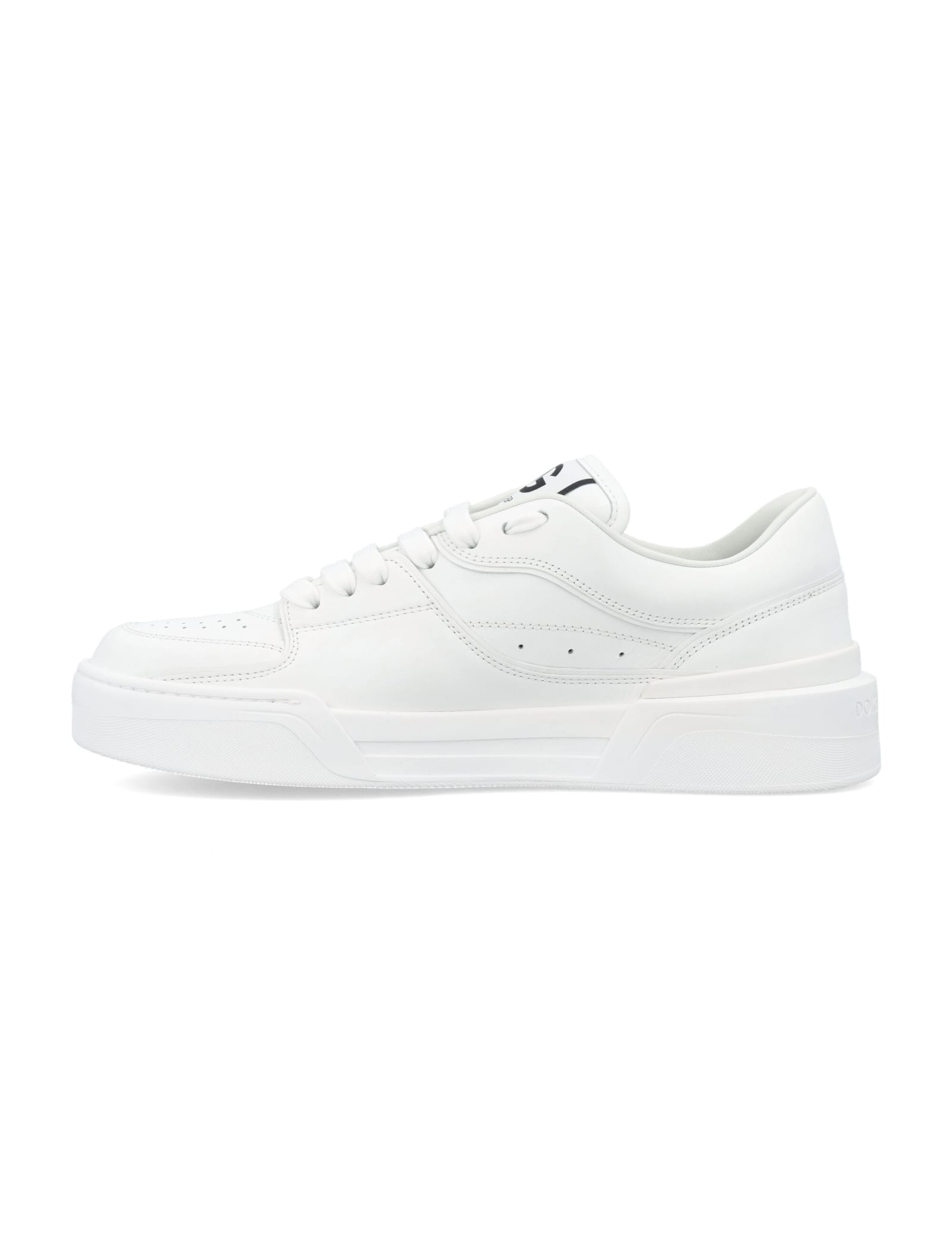 Shop Dolce & Gabbana Calfskin Nappa New Roma Sneakers