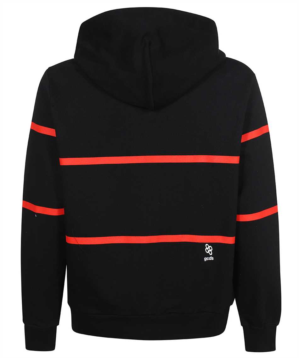 Gcds Cotton Full-zip Sweatshirt In Black