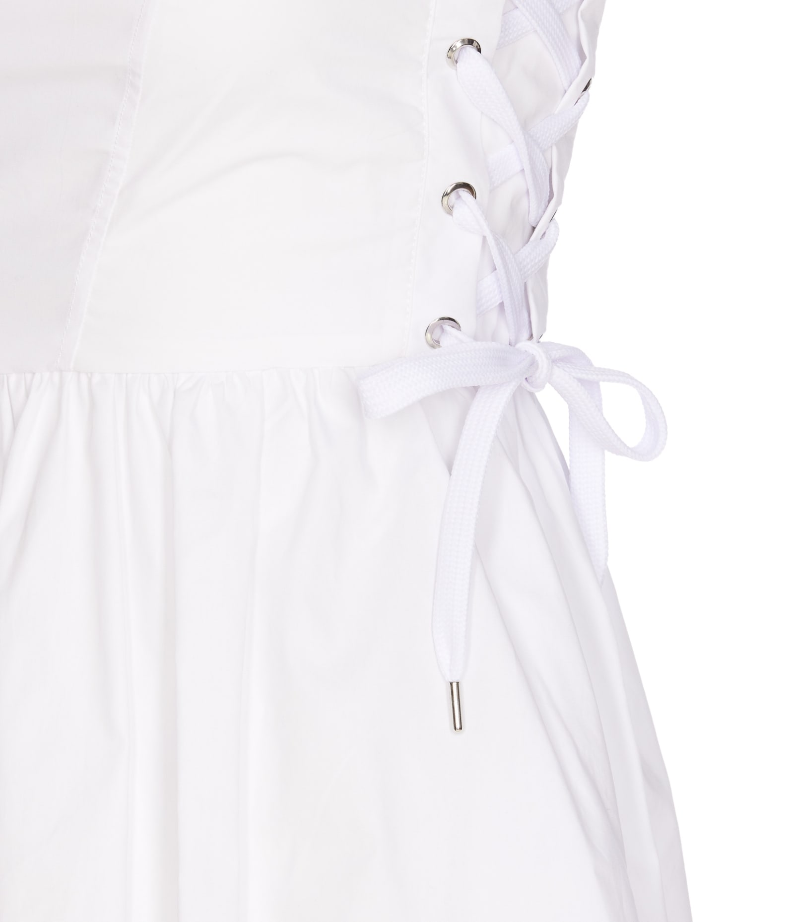 Shop Pinko Amazonia Dress In Bianco Brill.