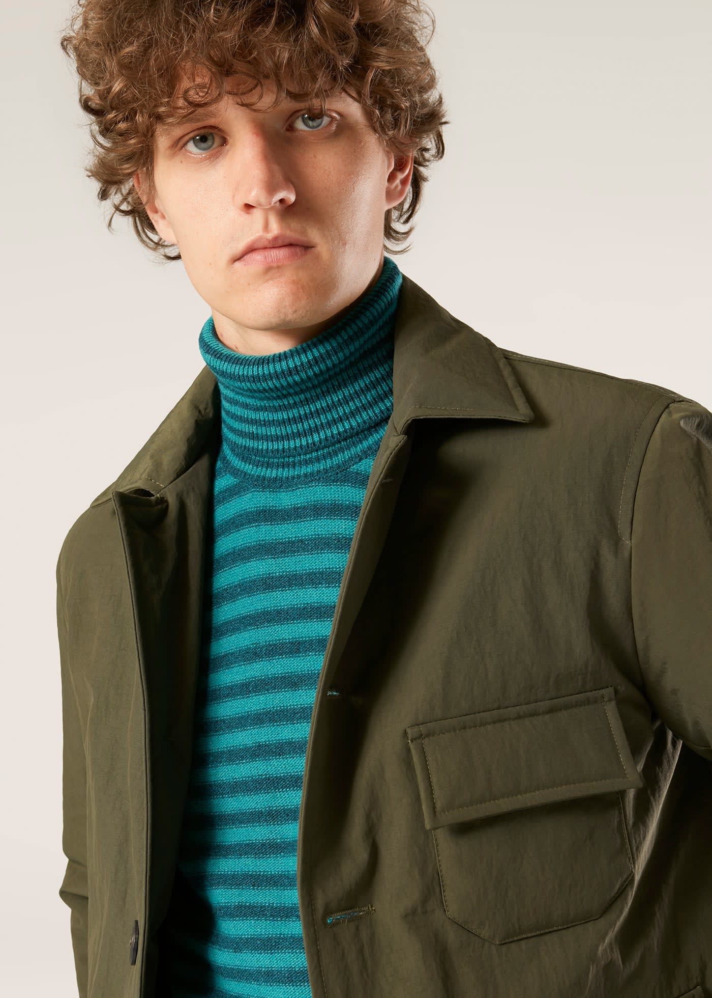 Doppiaa Aaderbale Nylon Padded Jacket In Green